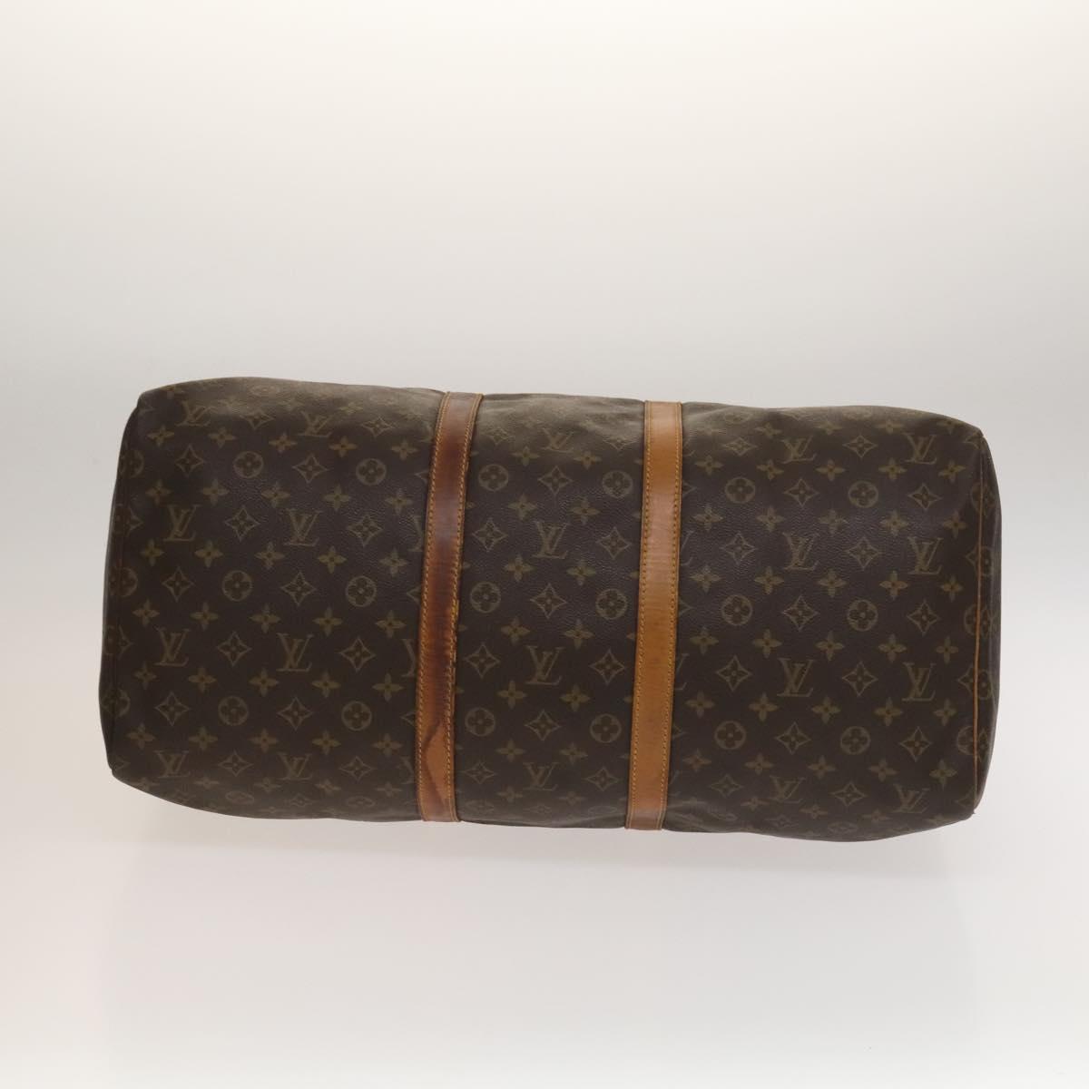 LOUIS VUITTON Monogram Keepall 55 Boston Bag M41424 LV Auth 136180