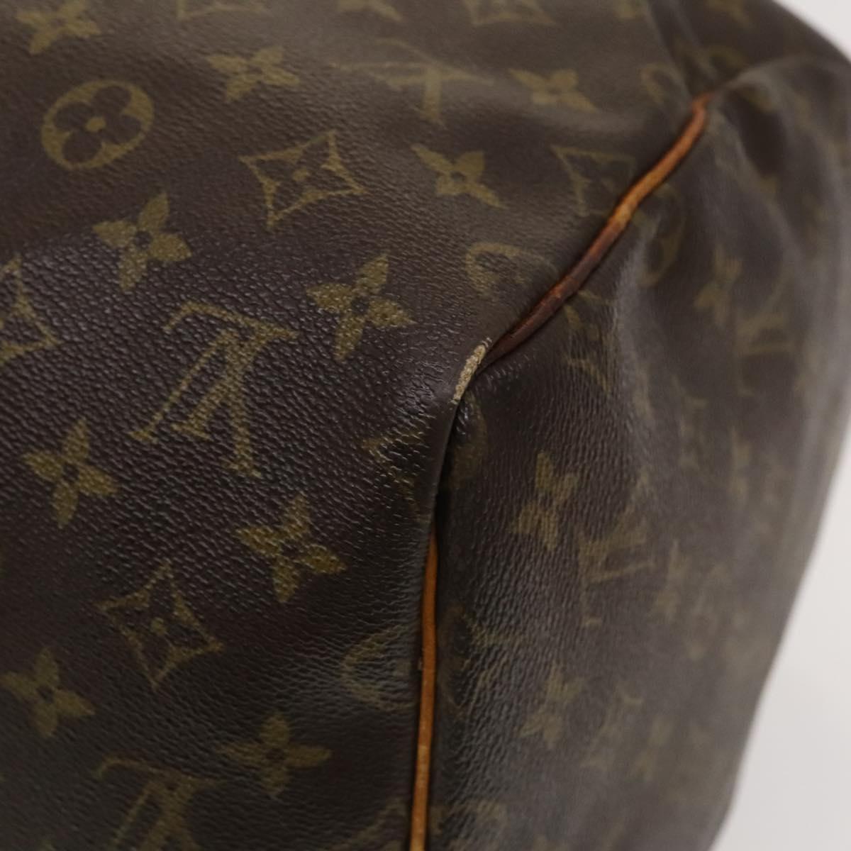 LOUIS VUITTON Monogram Keepall 55 Boston Bag M41424 LV Auth 136228