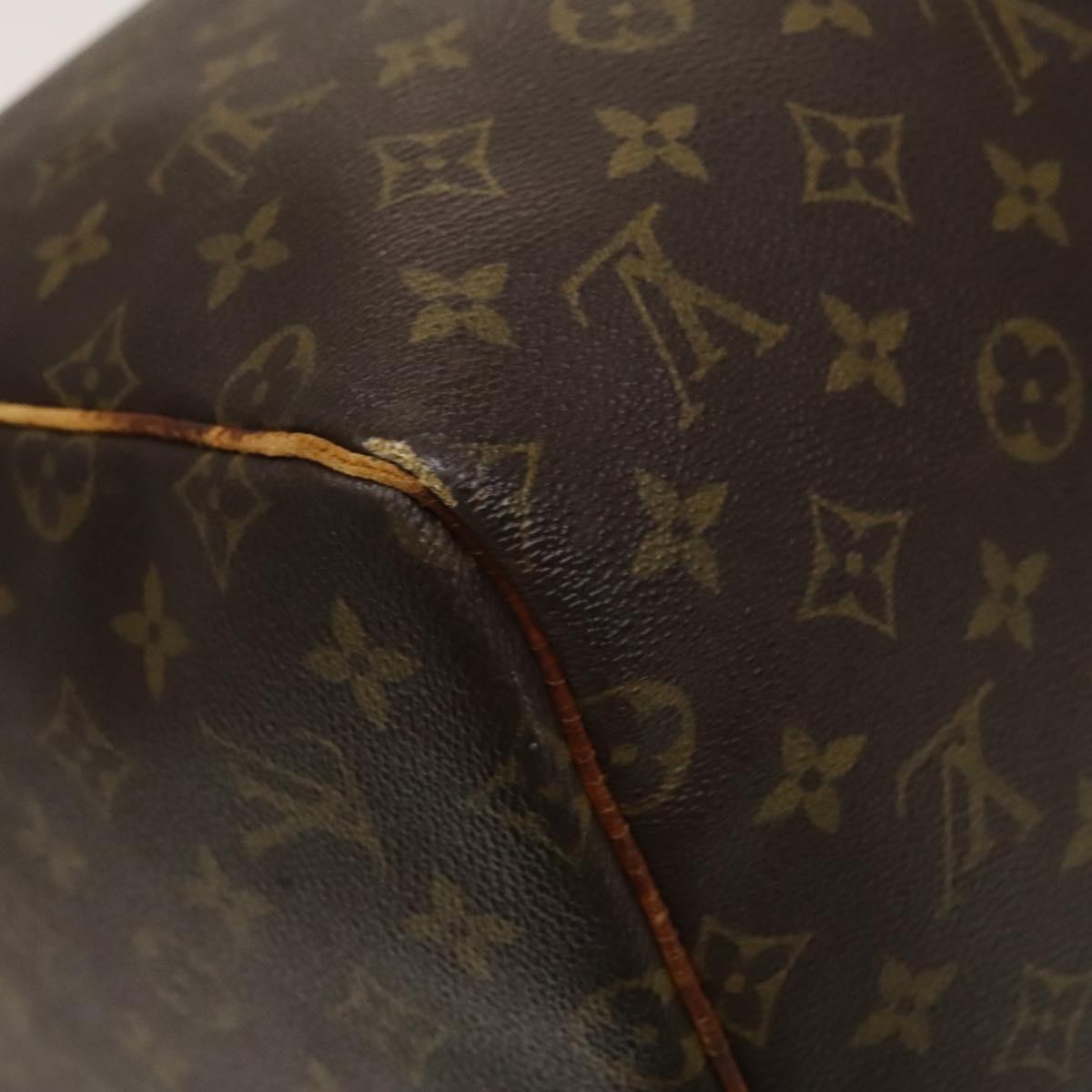 LOUIS VUITTON Monogram Keepall 55 Boston Bag M41424 LV Auth 136228