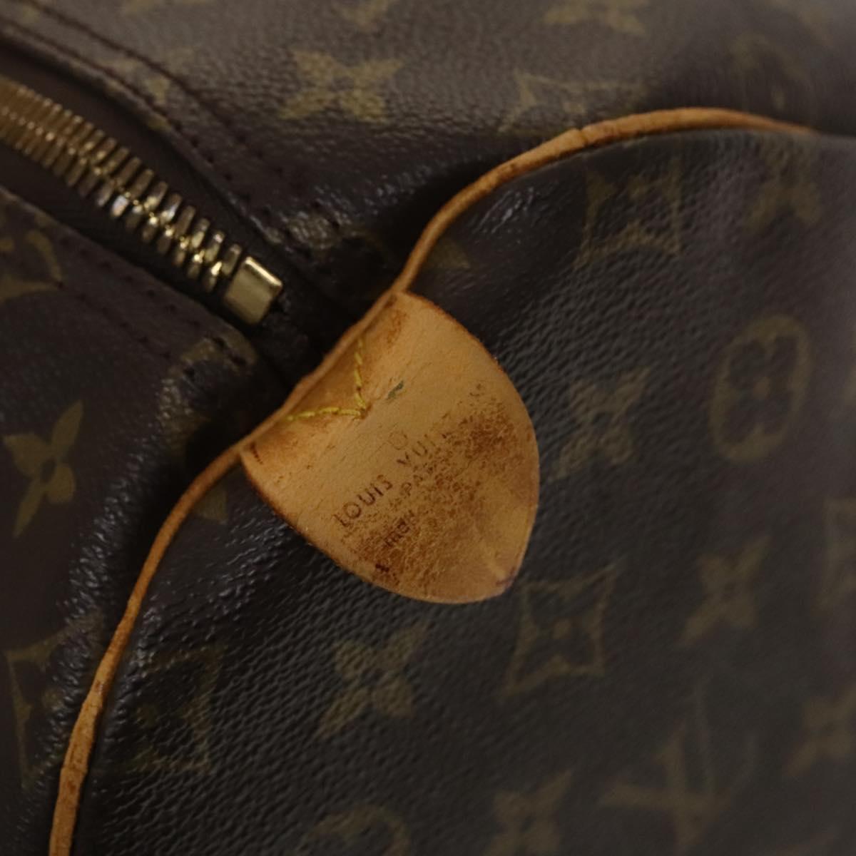 LOUIS VUITTON Monogram Keepall 55 Boston Bag M41424 LV Auth 136228