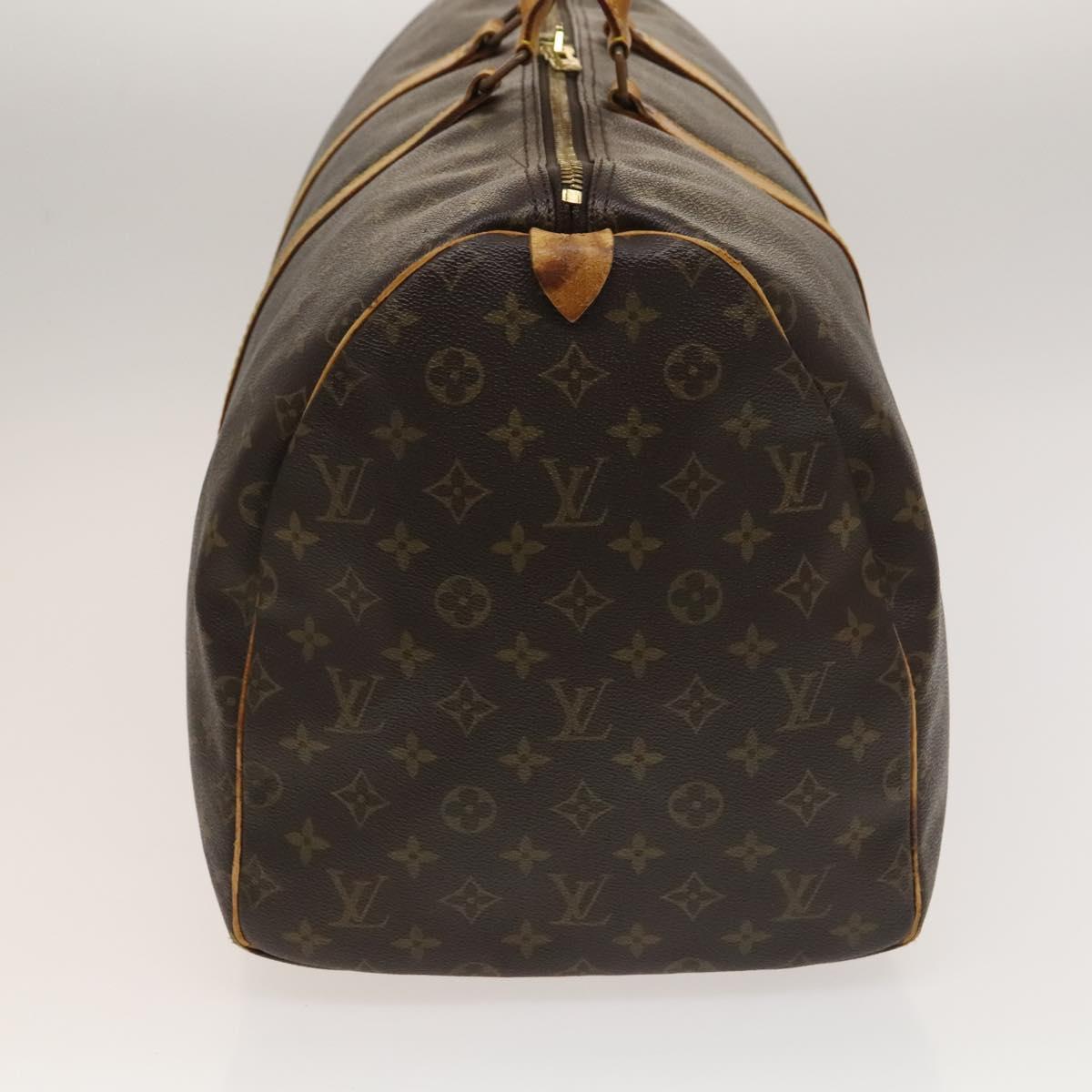 LOUIS VUITTON Monogram Keepall 55 Boston Bag M41424 LV Auth 136228