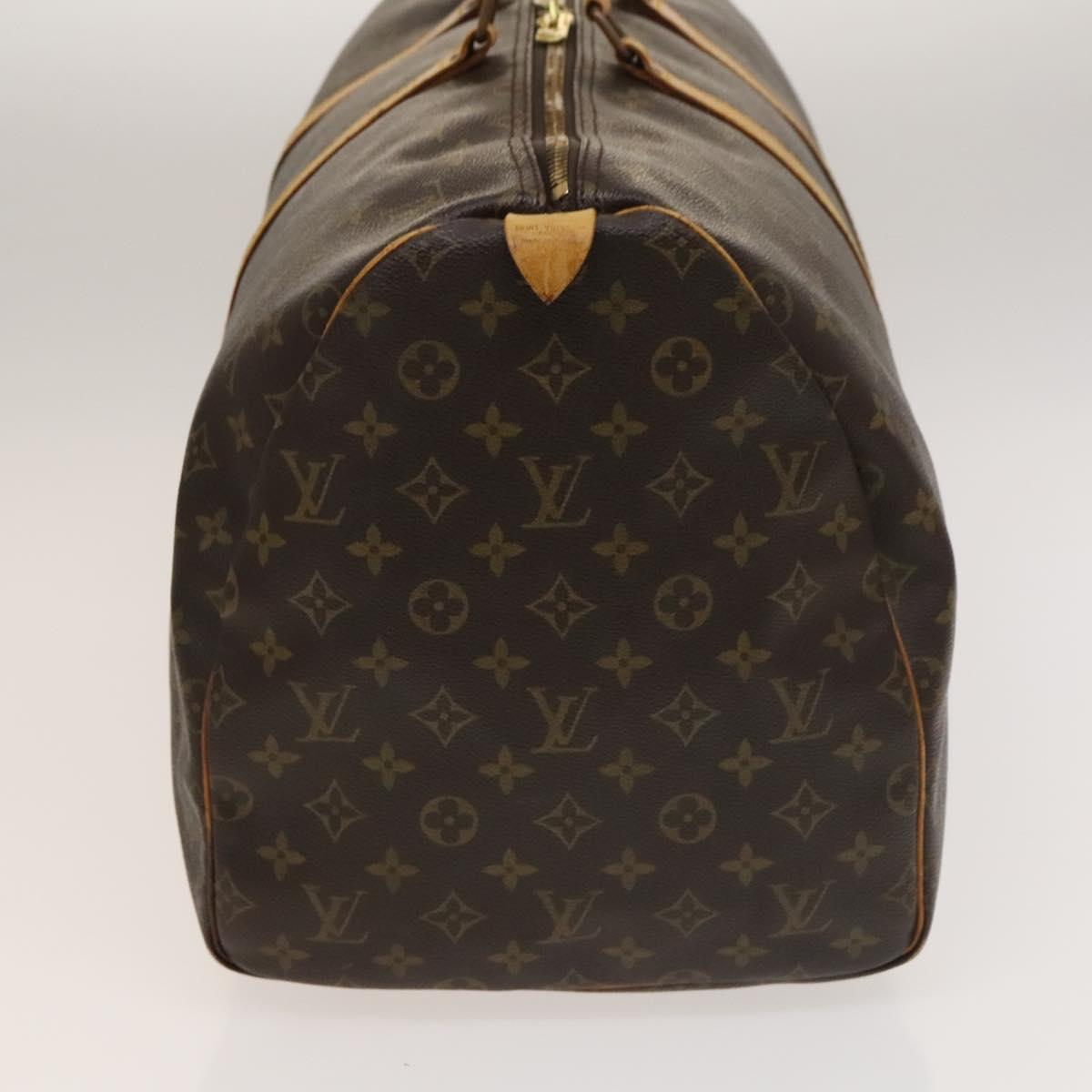 LOUIS VUITTON Monogram Keepall 55 Boston Bag M41424 LV Auth 136228