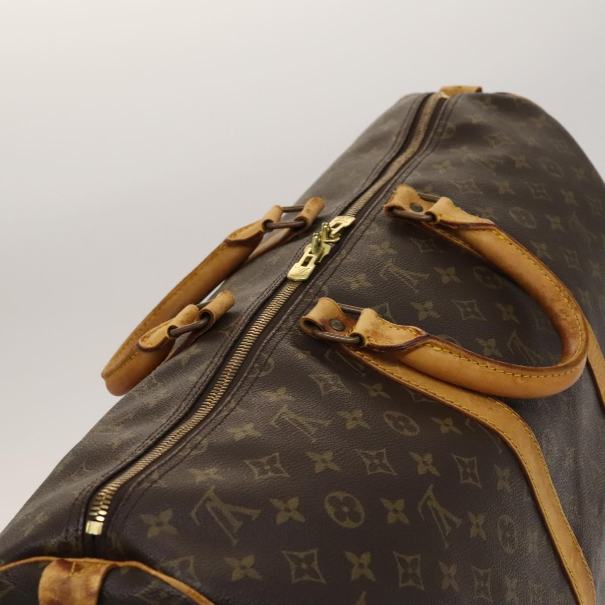 LOUIS VUITTON Monogram Keepall 55 Boston Bag M41424 LV Auth 136228