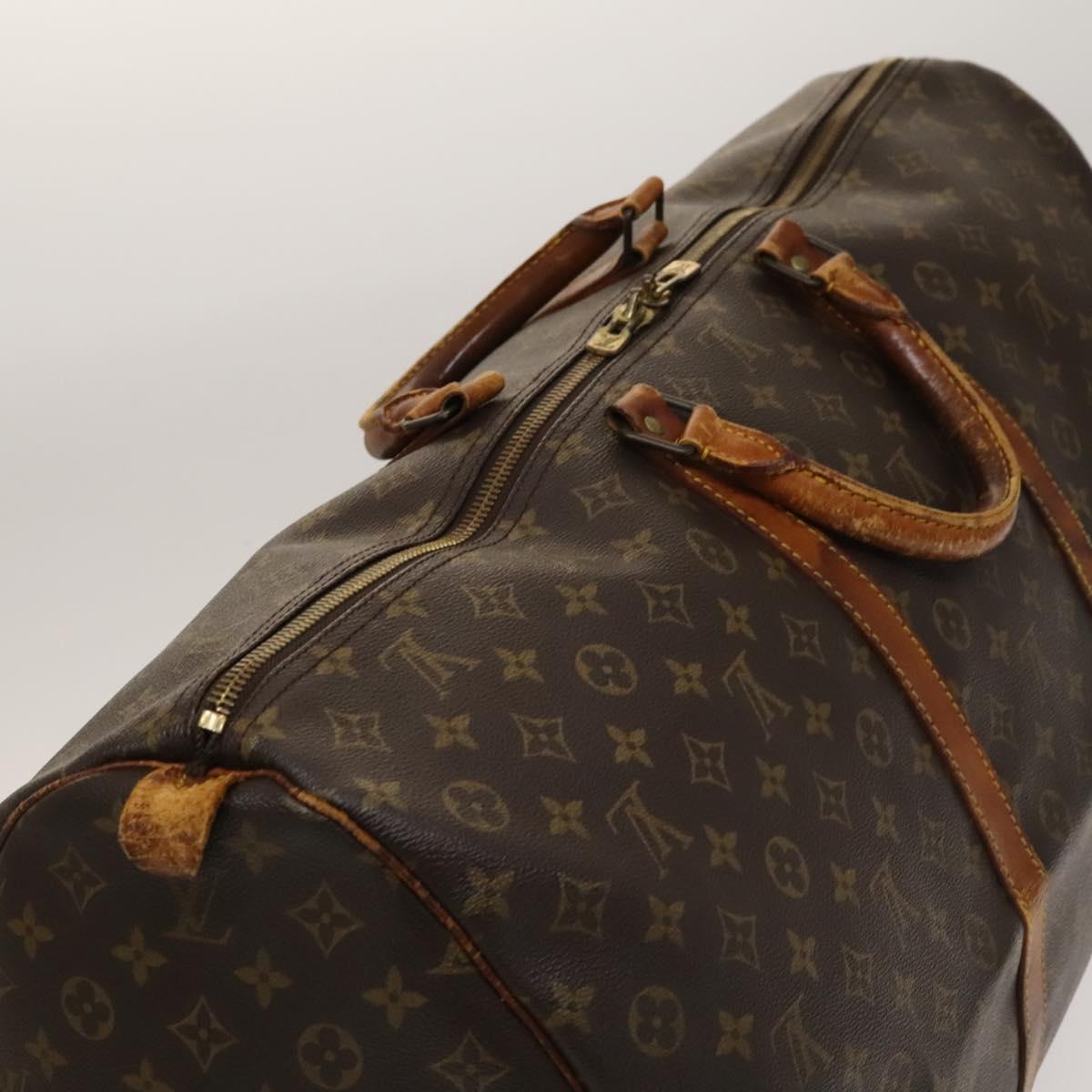LOUIS VUITTON Monogram Keepall 60 Boston Bag M41422 LV Auth 136229