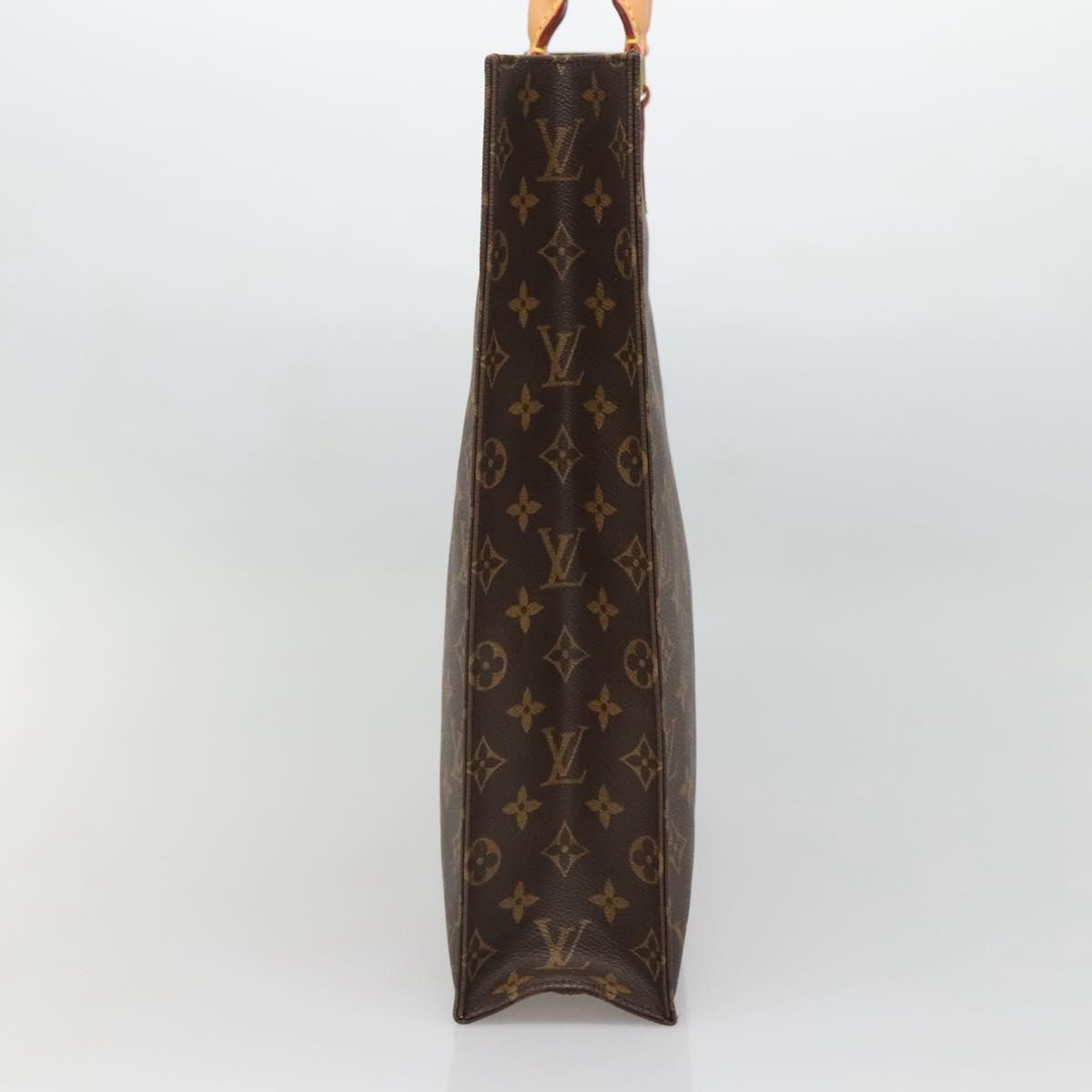 LOUIS VUITTON Monogram Sac Plat Hand Bag M51140 LV Auth 136244