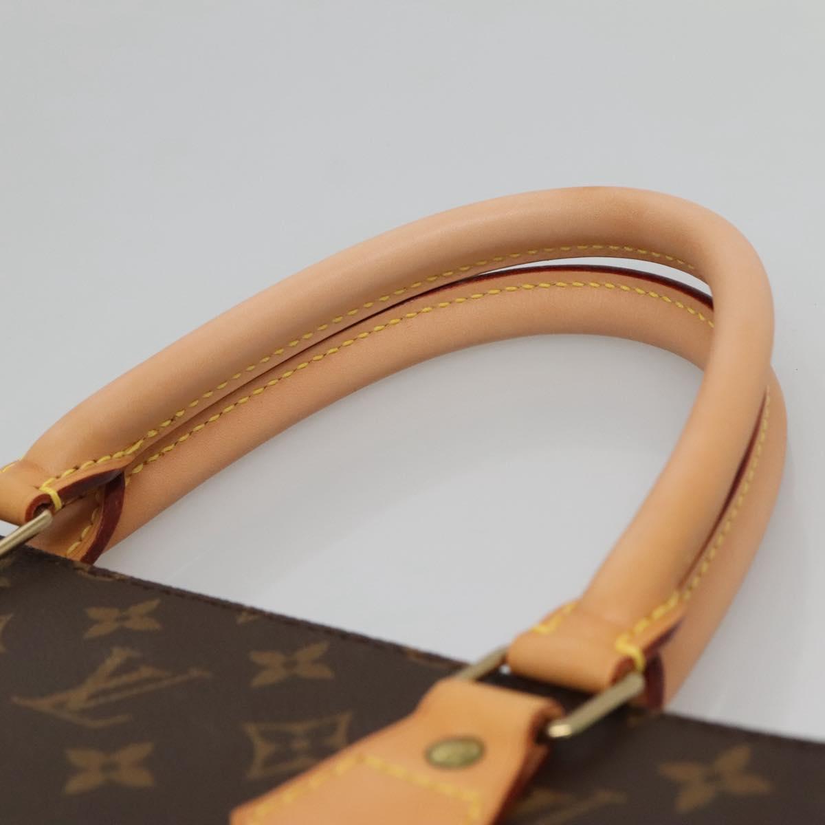 LOUIS VUITTON Monogram Sac Plat Hand Bag M51140 LV Auth 136244