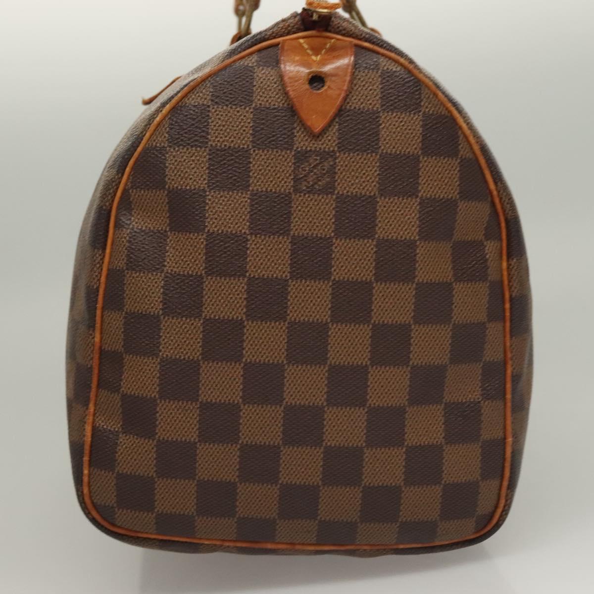 LOUIS VUITTON Damier Ebene Speedy 30 Hand Bag N41364 LV Auth 136254