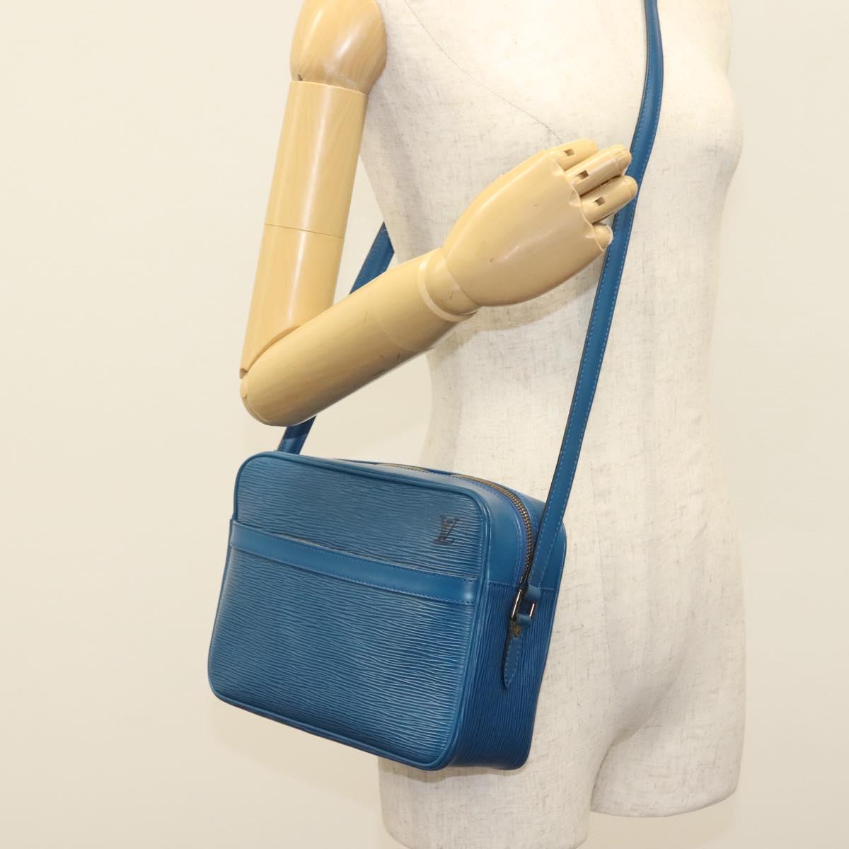 LOUIS VUITTON Epi Trocadero 27 Shoulder Bag Blue M52315 LV Auth 136255