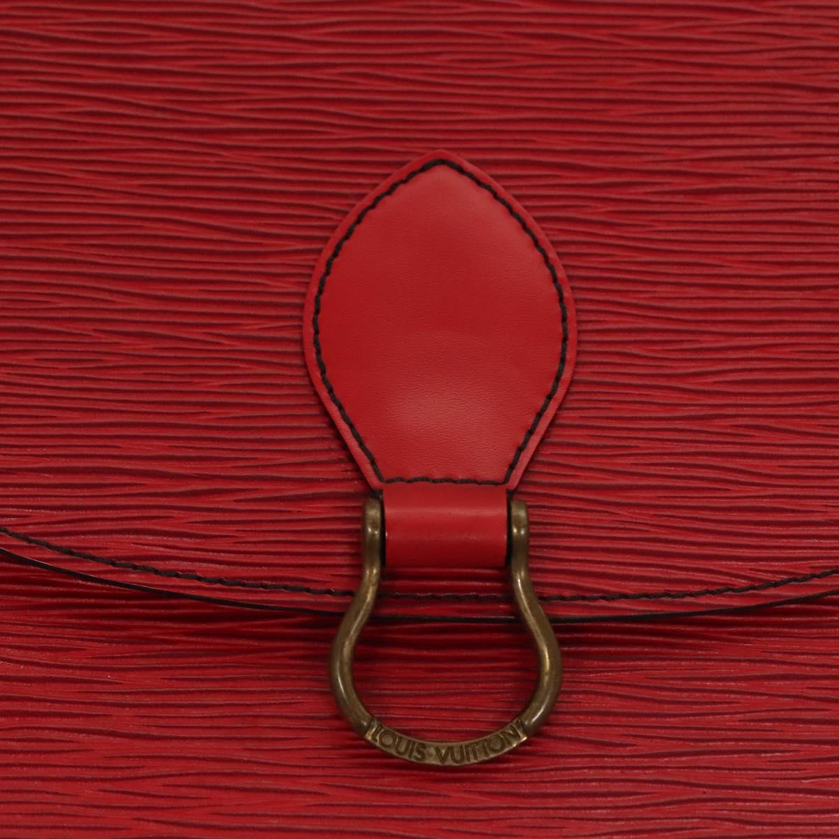 LOUIS VUITTON Epi Saint Cloud GM Shoulder Bag Red M52197 LV Auth 136259