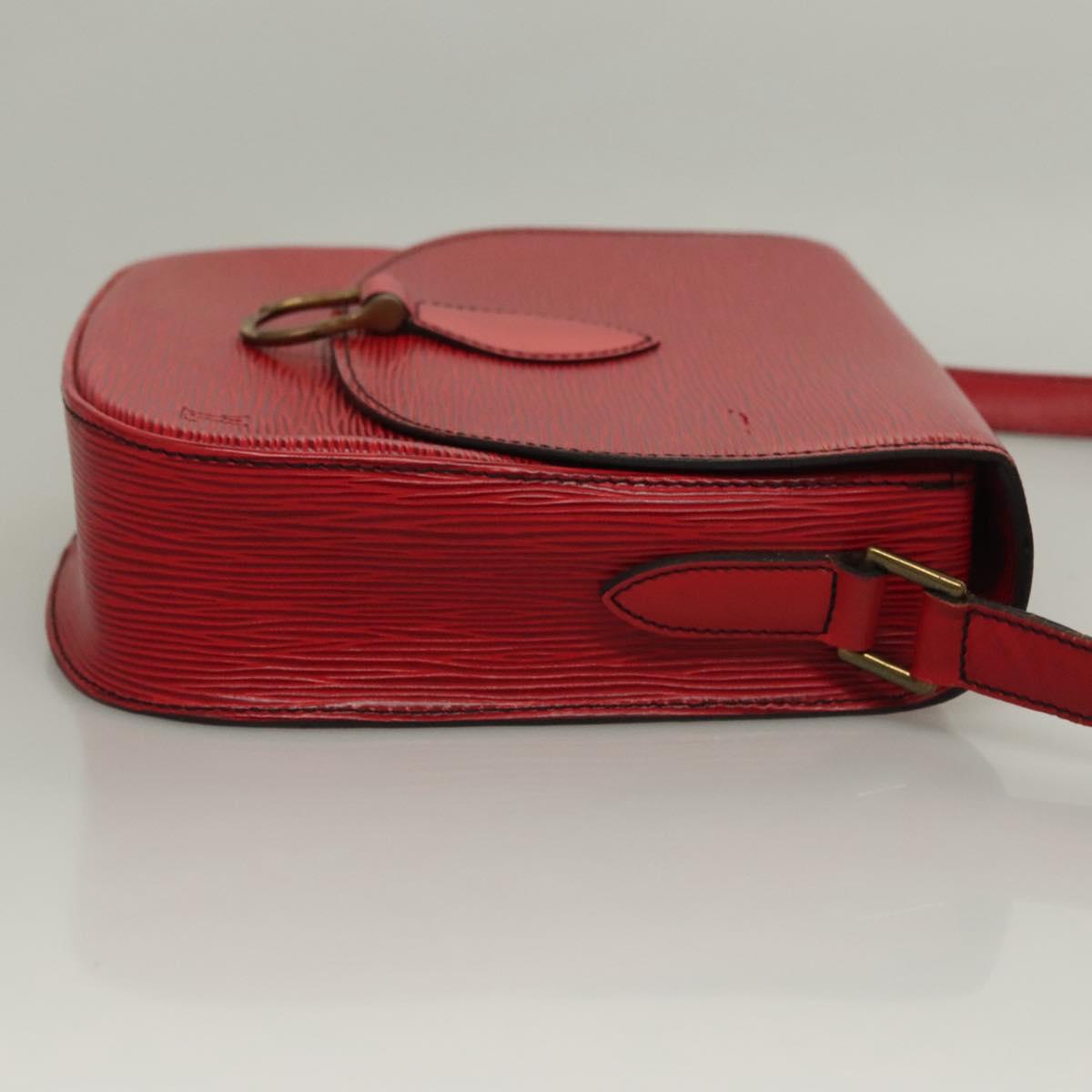 LOUIS VUITTON Epi Saint Cloud GM Shoulder Bag Red M52197 LV Auth 136259