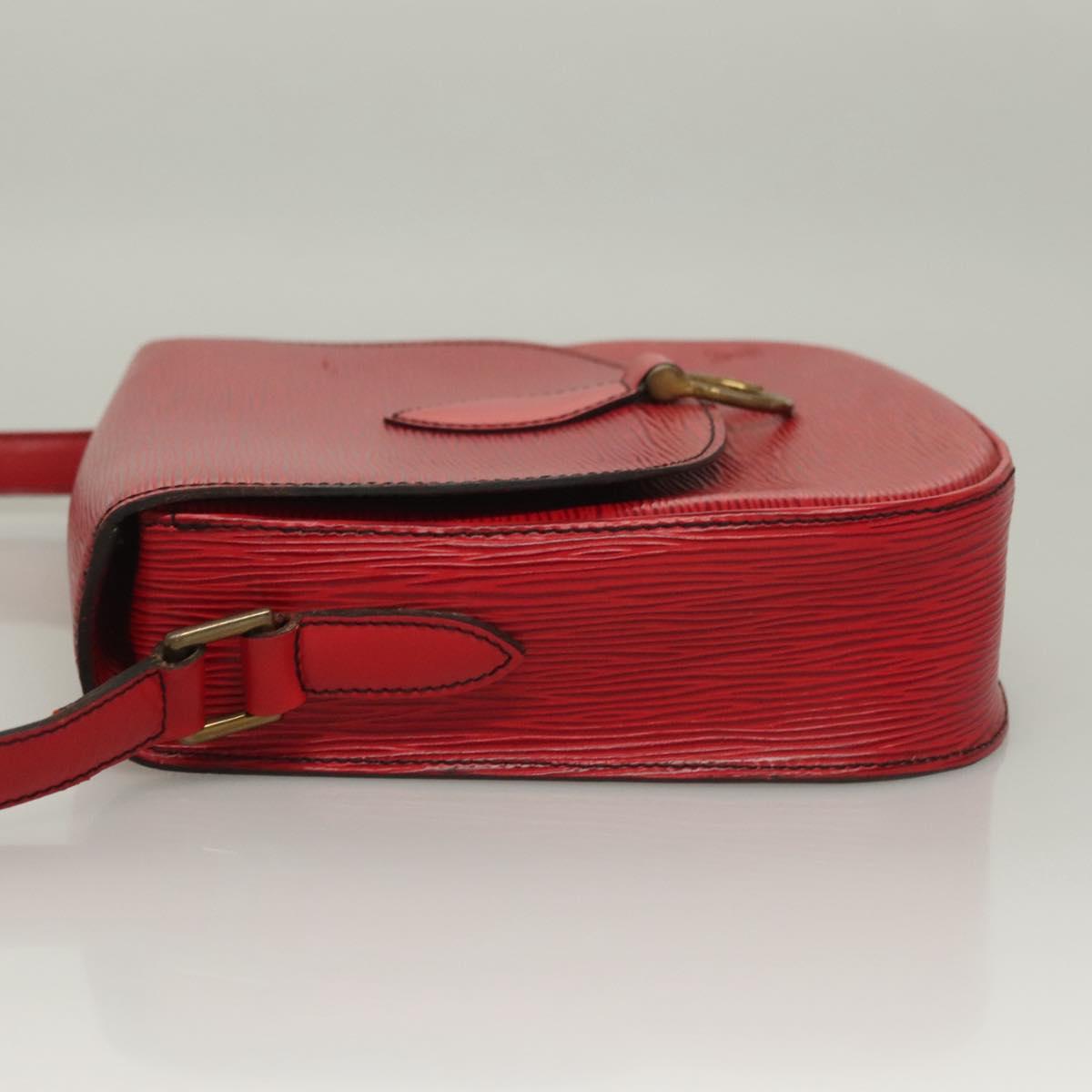 LOUIS VUITTON Epi Saint Cloud GM Shoulder Bag Red M52197 LV Auth 136259