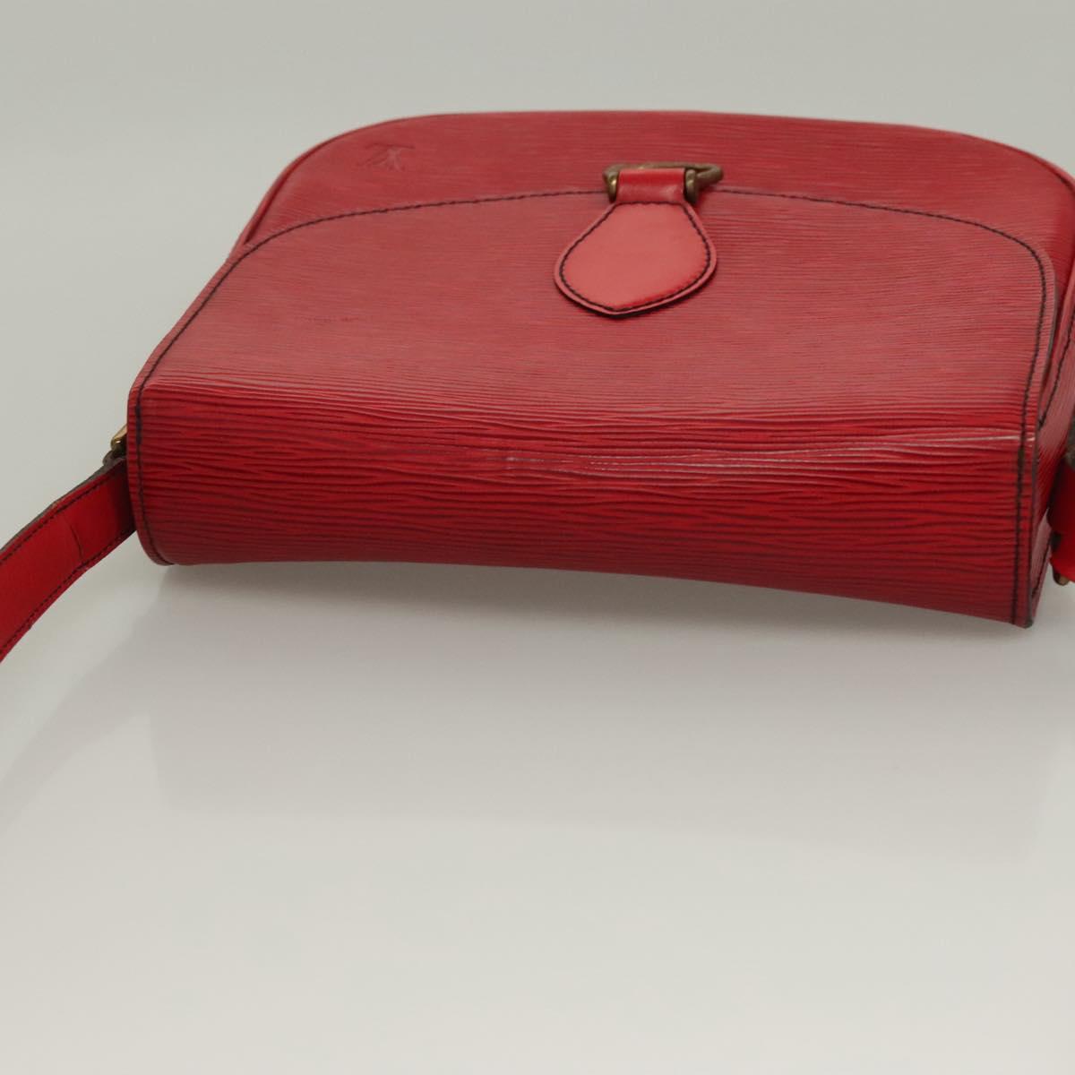 LOUIS VUITTON Epi Saint Cloud GM Shoulder Bag Red M52197 LV Auth 136259
