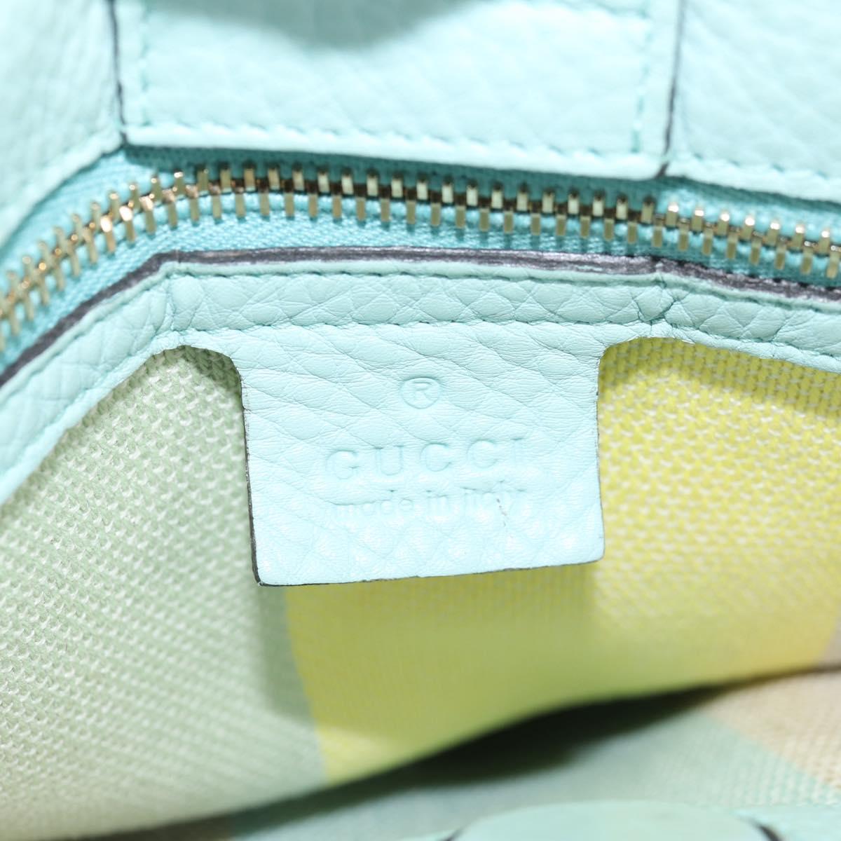GUCCI Bamboo Hand Bag Raffia 2way Beige Gold 336032 Auth 136270
