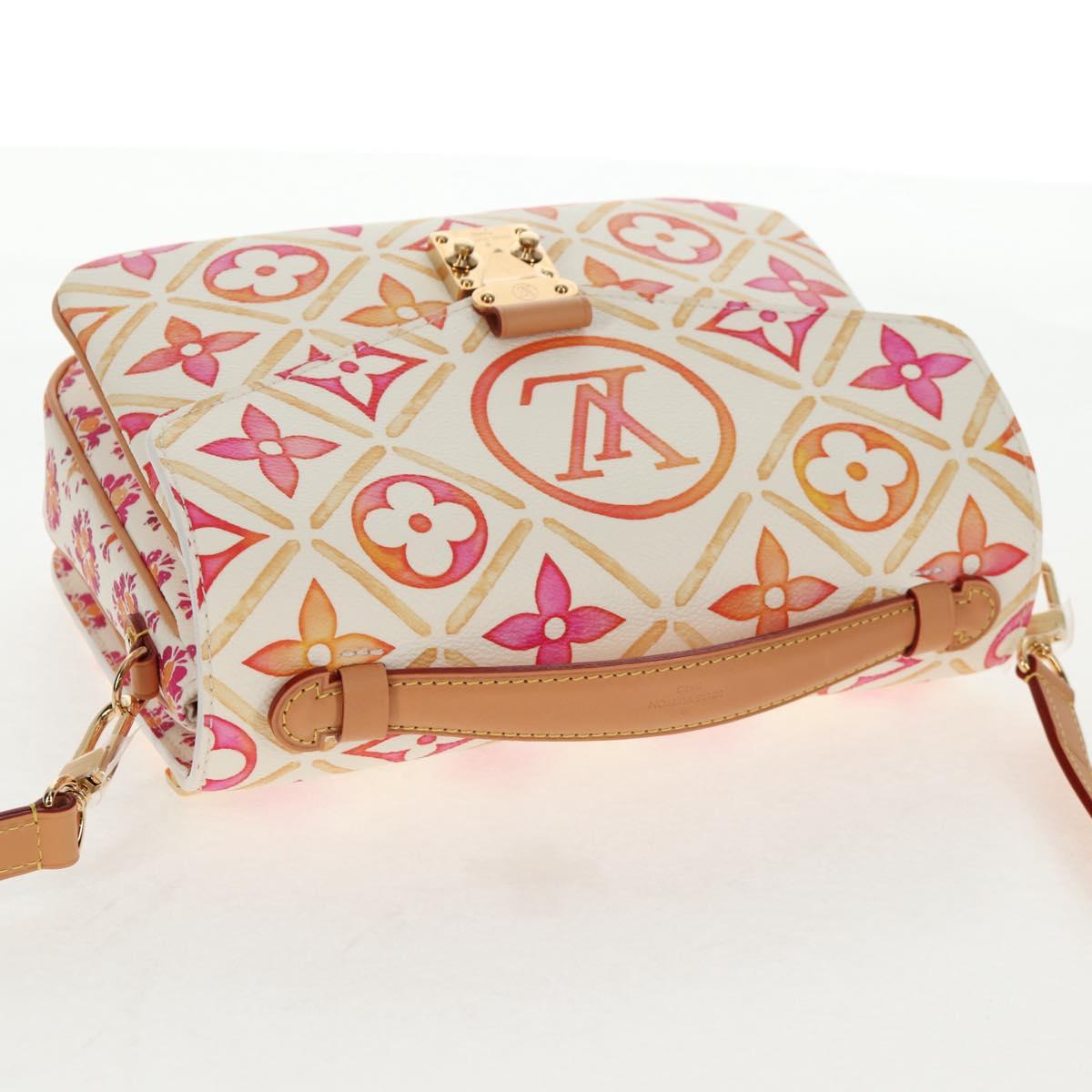 LOUIS VUITTON Monogram Pochette Metis MM Hand Bag 2way Pink M11461 Auth 136299M