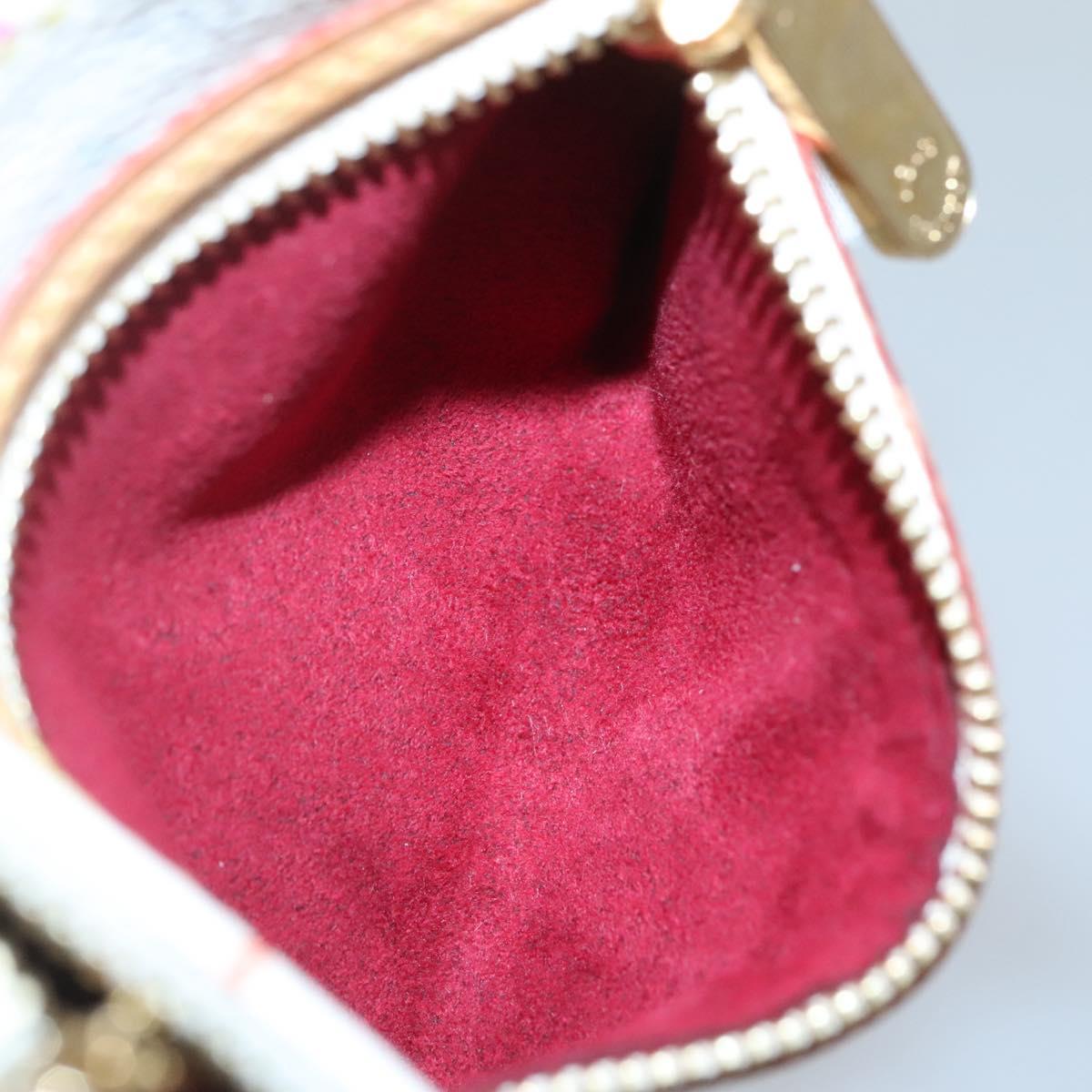 LOUIS VUITTON Monogram Multicolor Pochette MM Pouch White M60028 LV Auth 136306
