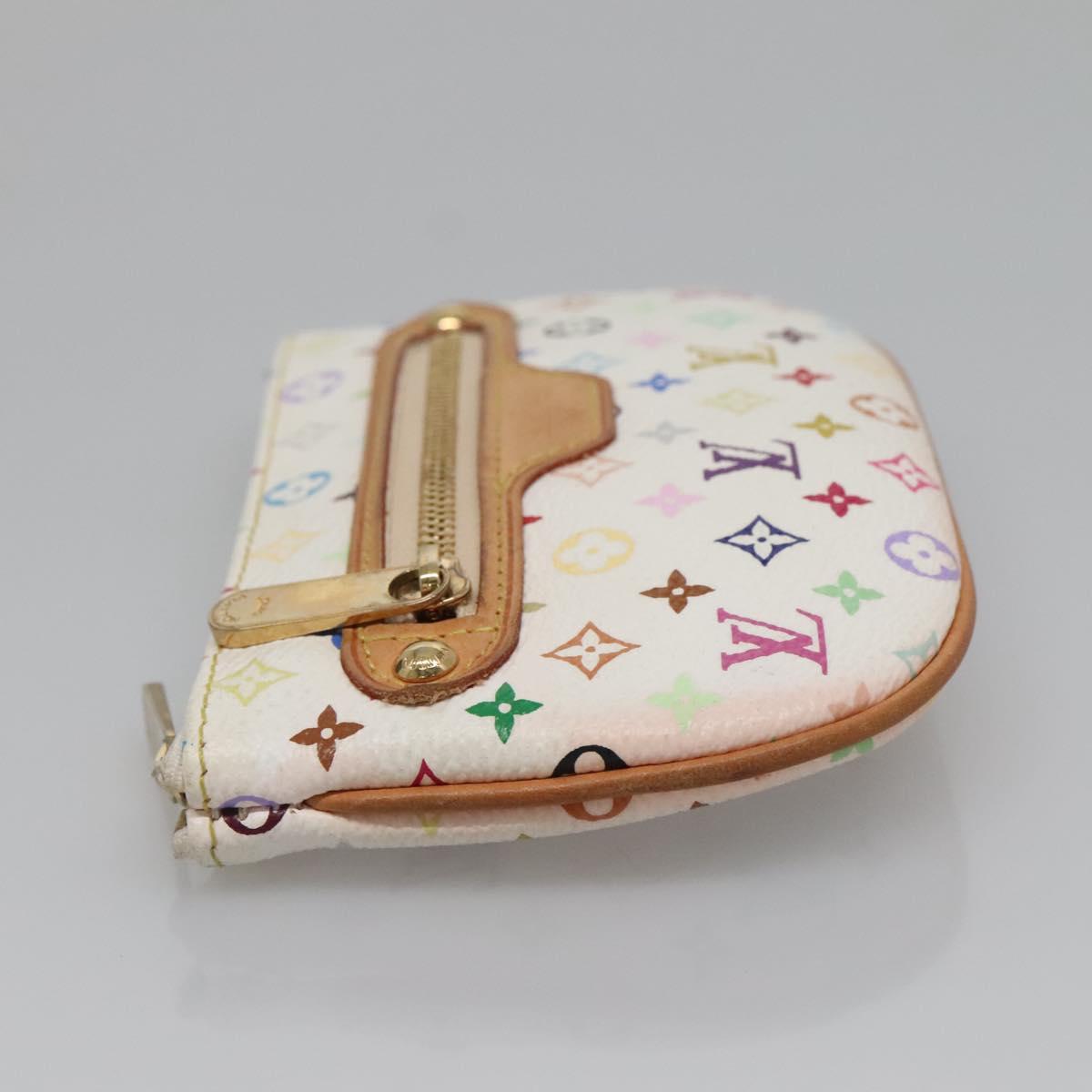 LOUIS VUITTON Monogram Multicolor Pochette MM Pouch White M60028 LV Auth 136306