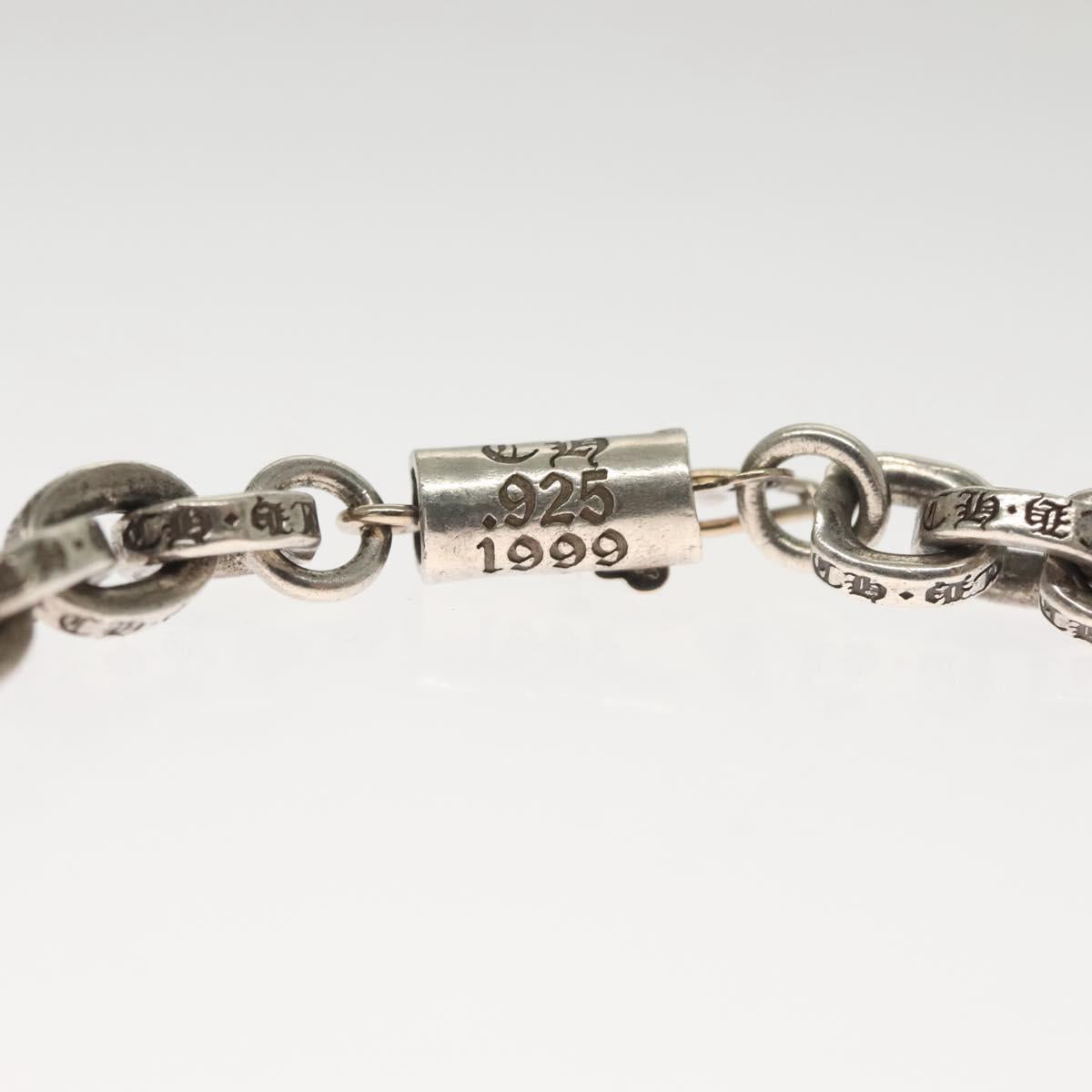 Chrome Hearts Paper Chain Bracelet Ag925 Silver Auth 136312M