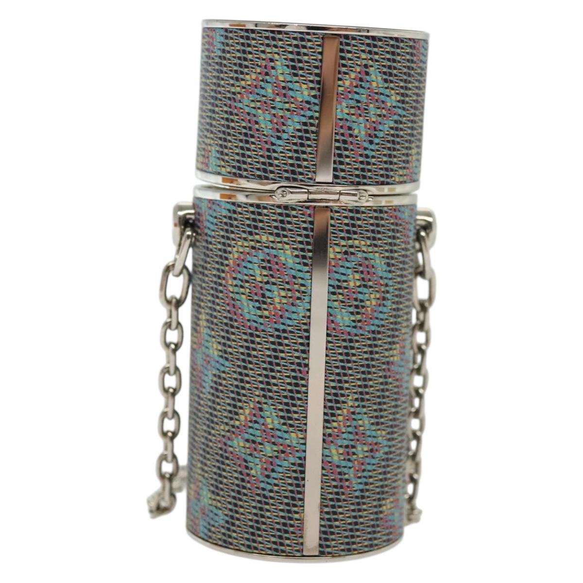 LOUIS VUITTON Monogram LV Pop Chain Lipstick Case Blue MP2536 LV Auth 136322