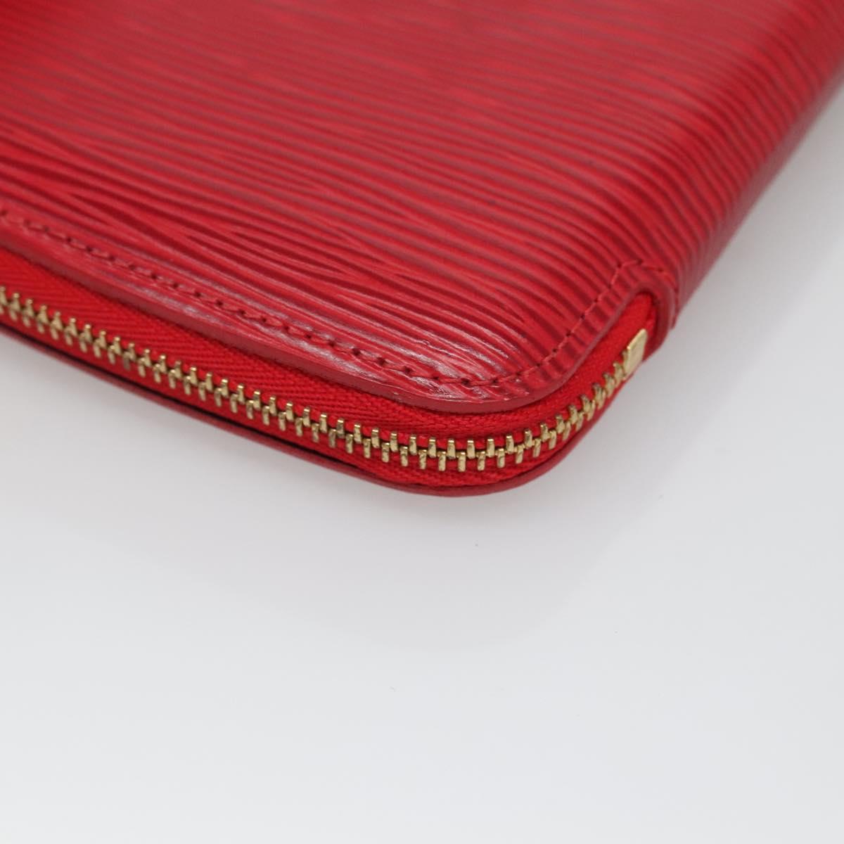 LOUIS VUITTON Epi Agenda Geod Wallet Red M63877 LV Auth 136332