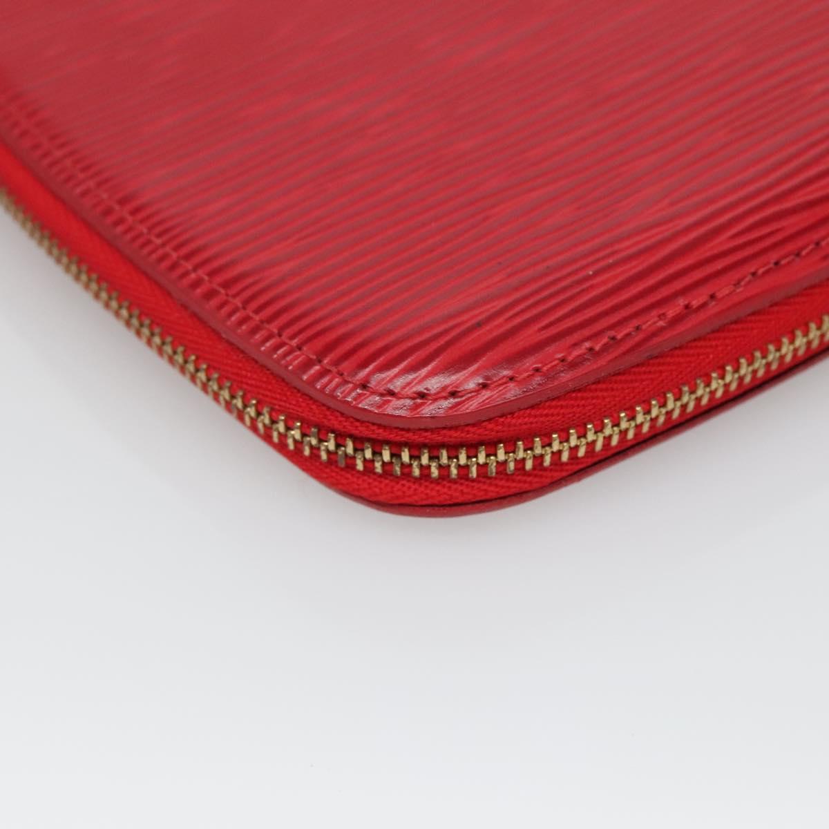 LOUIS VUITTON Epi Agenda Geod Wallet Red M63877 LV Auth 136332