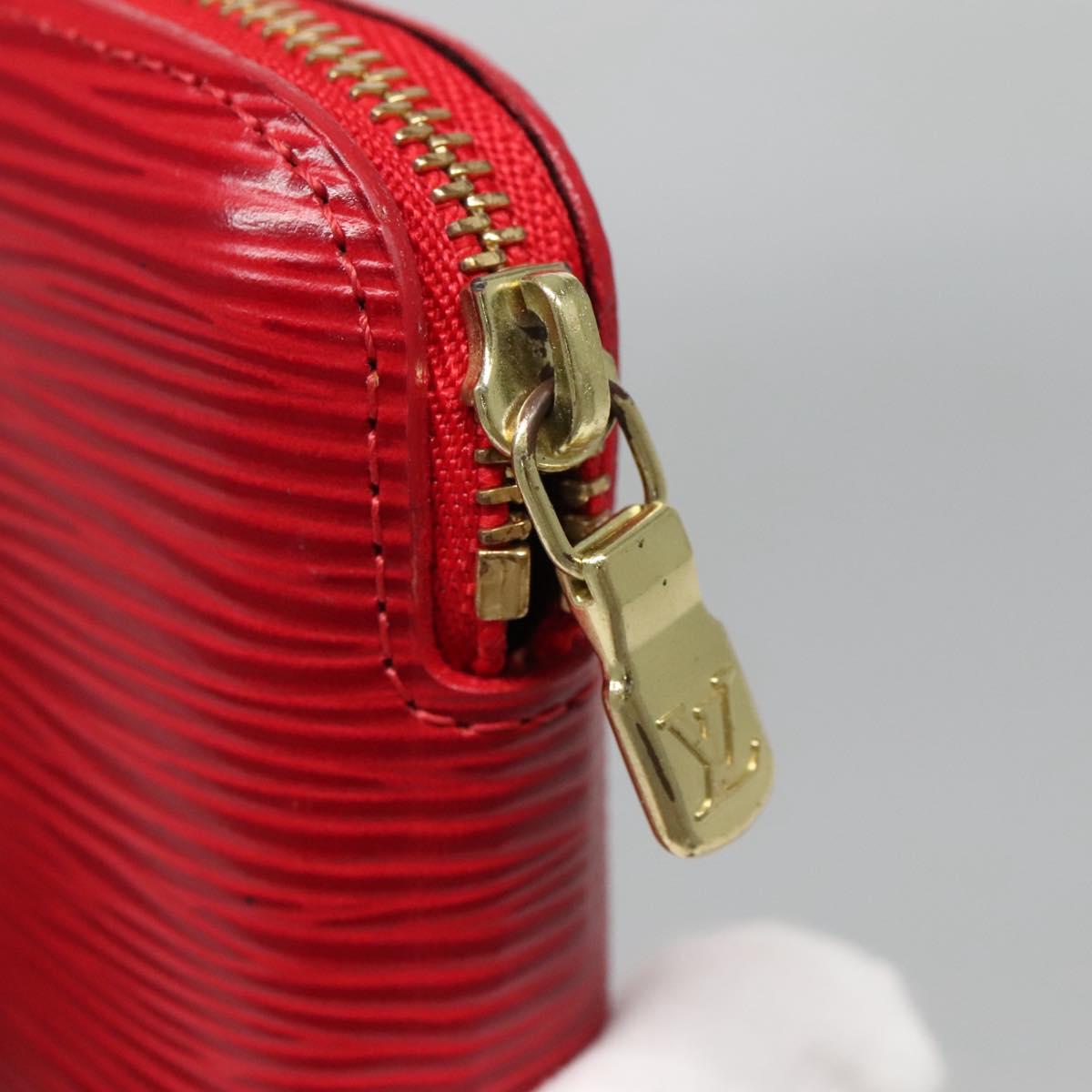 LOUIS VUITTON Epi Agenda Geod Wallet Red M63877 LV Auth 136332