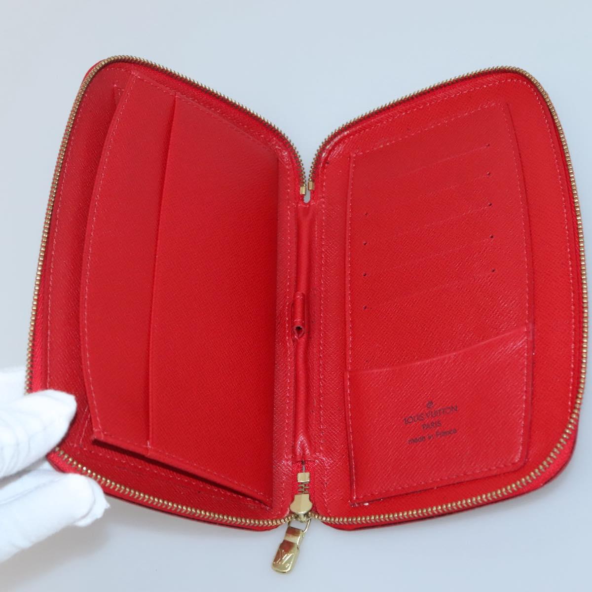 LOUIS VUITTON Epi Agenda Geod Wallet Red M63877 LV Auth 136332