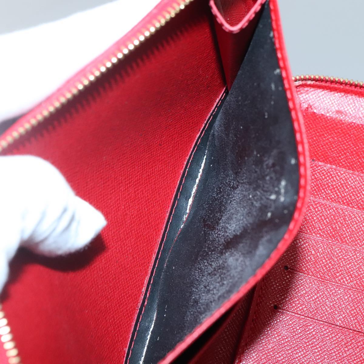 LOUIS VUITTON Epi Agenda Geod Wallet Red M63877 LV Auth 136332