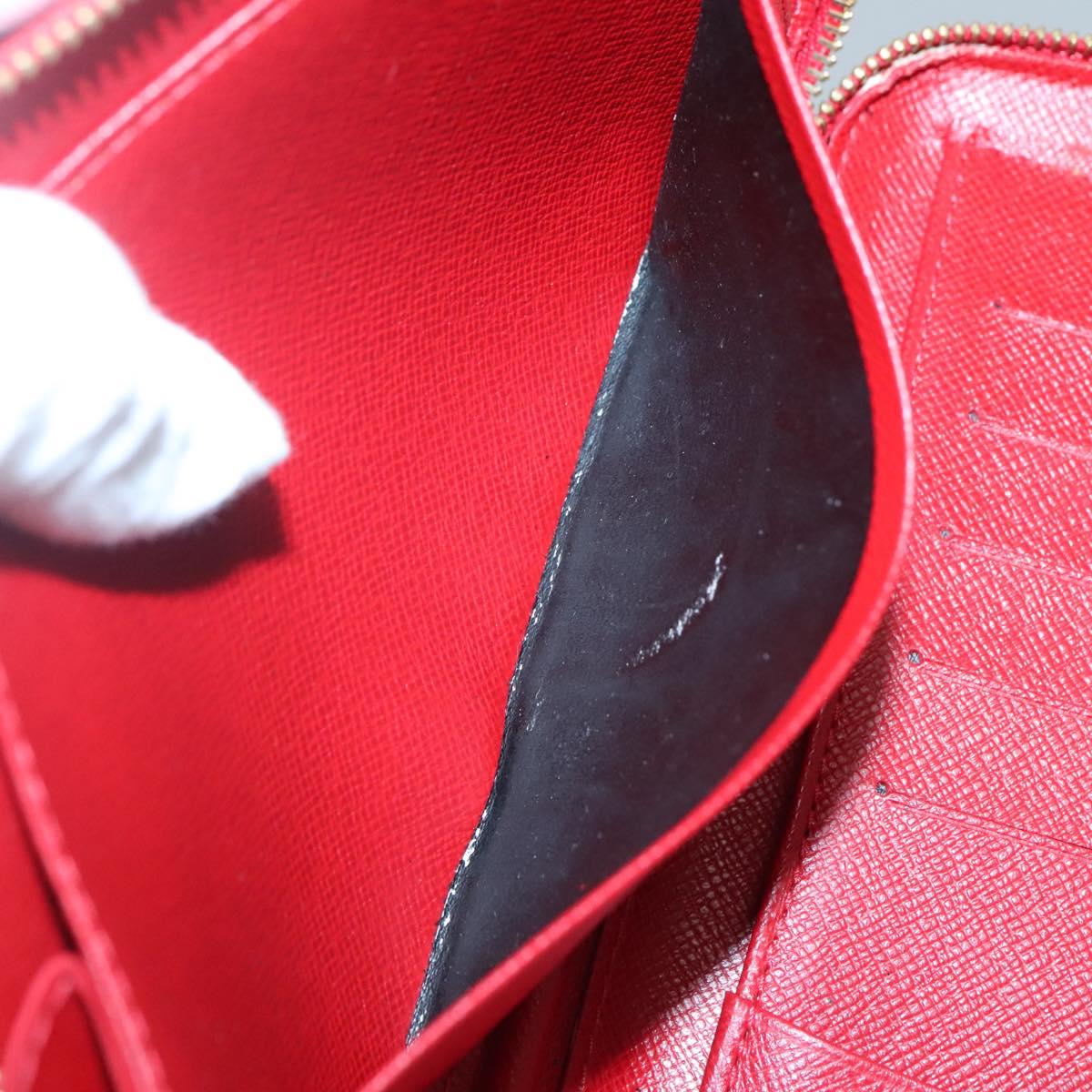 LOUIS VUITTON Epi Agenda Geod Wallet Red M63877 LV Auth 136332