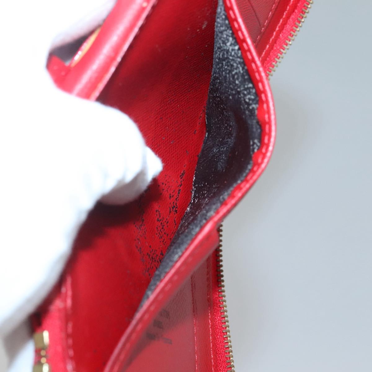 LOUIS VUITTON Epi Agenda Geod Wallet Red M63877 LV Auth 136332