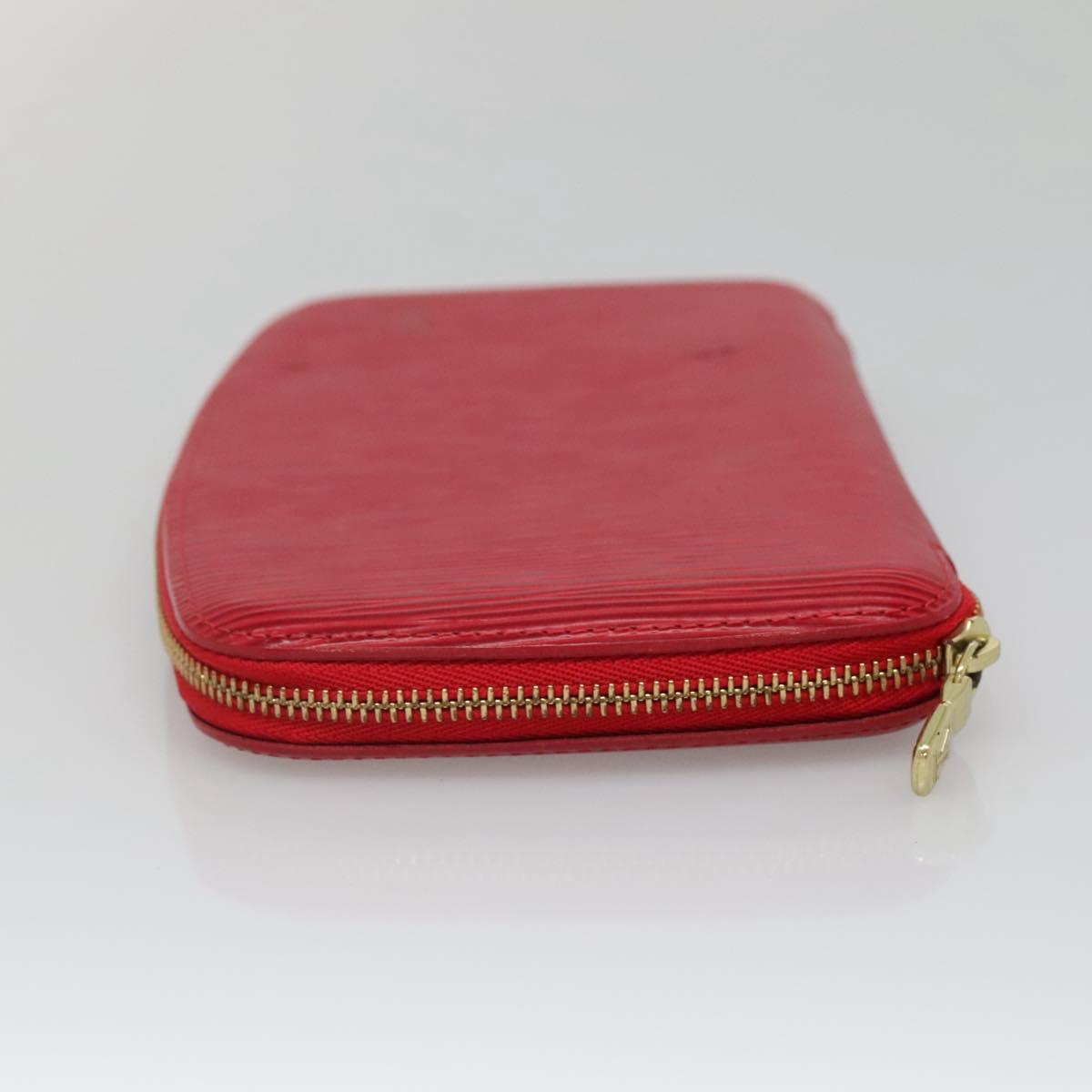 LOUIS VUITTON Epi Agenda Geod Wallet Red M63877 LV Auth 136332