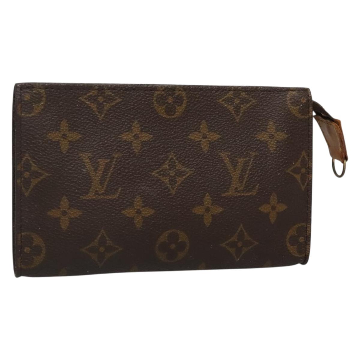 LOUIS VUITTON Monogram Bucket PM Accessory Pouch LV Auth 136348