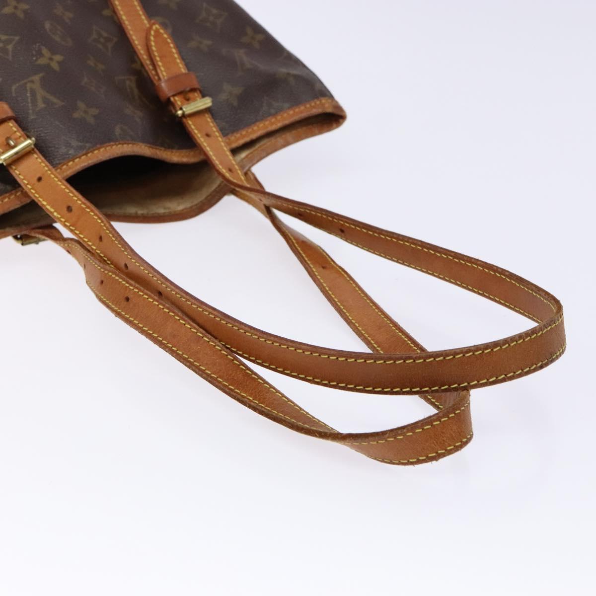 LOUIS VUITTON Monogram Bucket GM Shoulder Bag M42236 LV Auth 136355