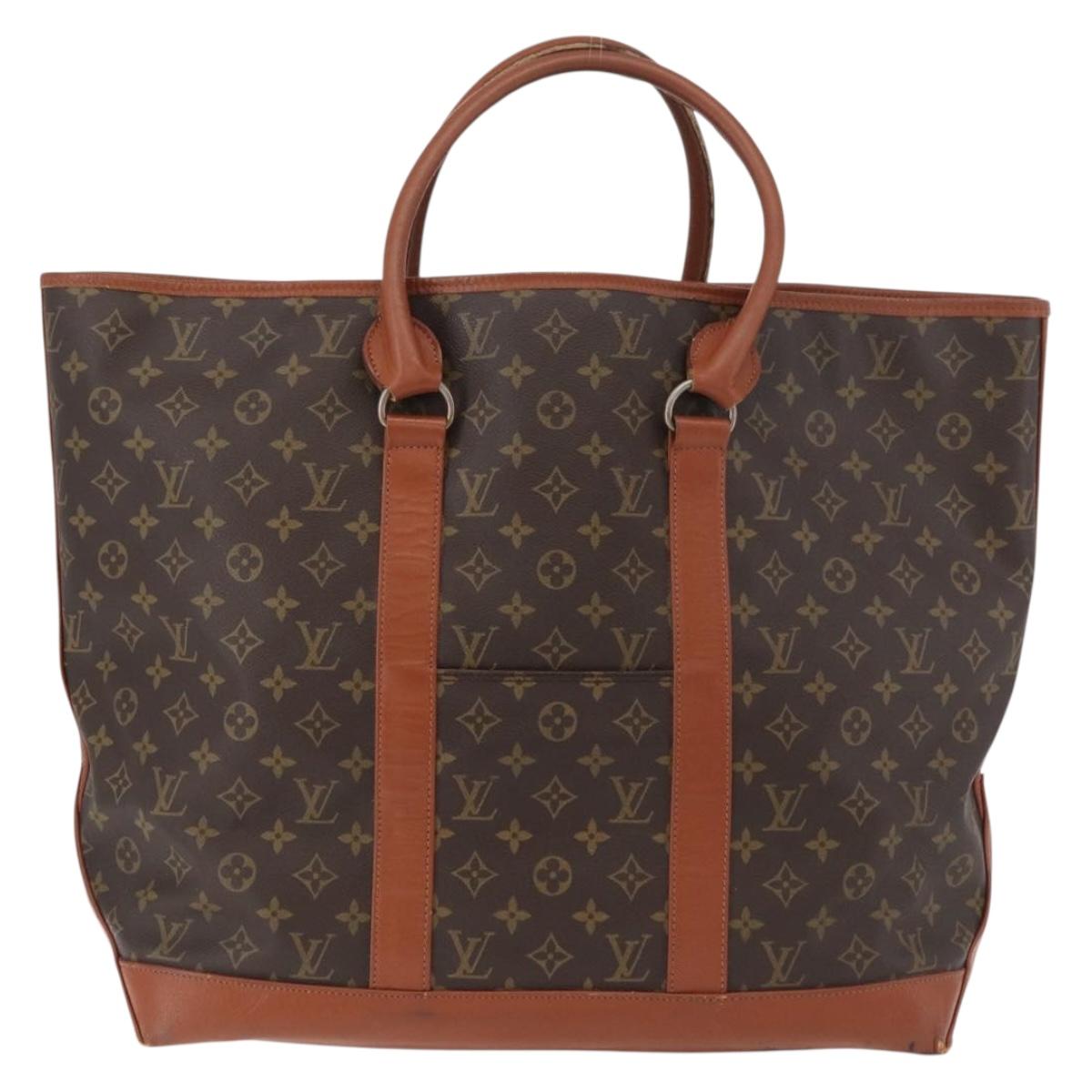 LOUIS VUITTON Monogram Sac Weekend GM Tote Bag M42420 LV Auth 136356