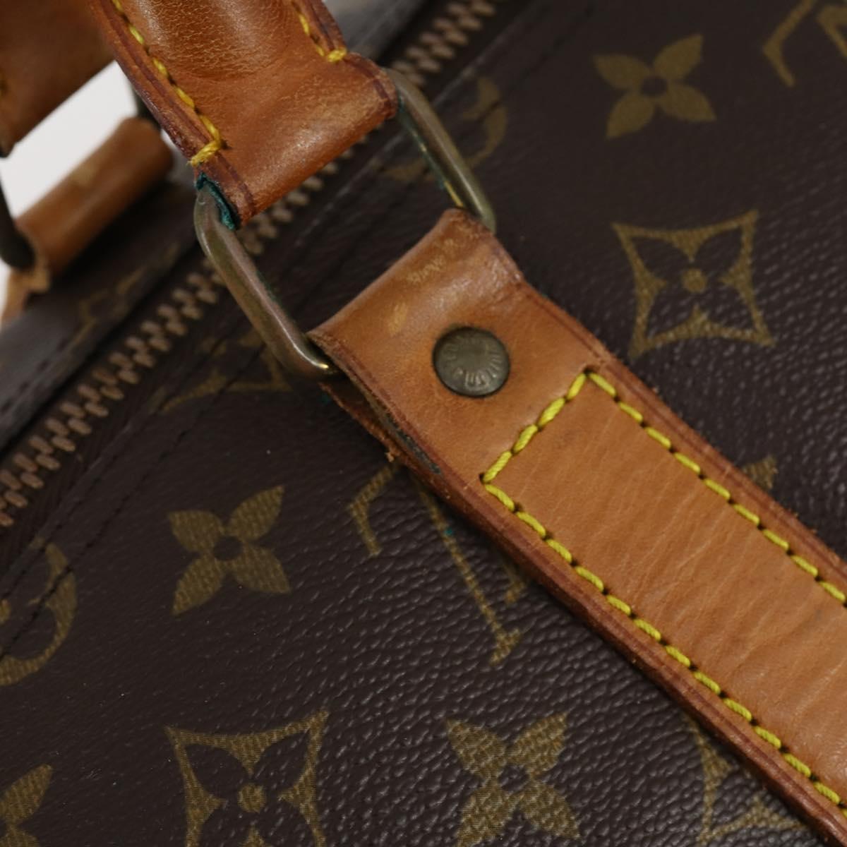 LOUIS VUITTON Monogram Keepall 55 Boston Bag M41424 LV Auth 136358