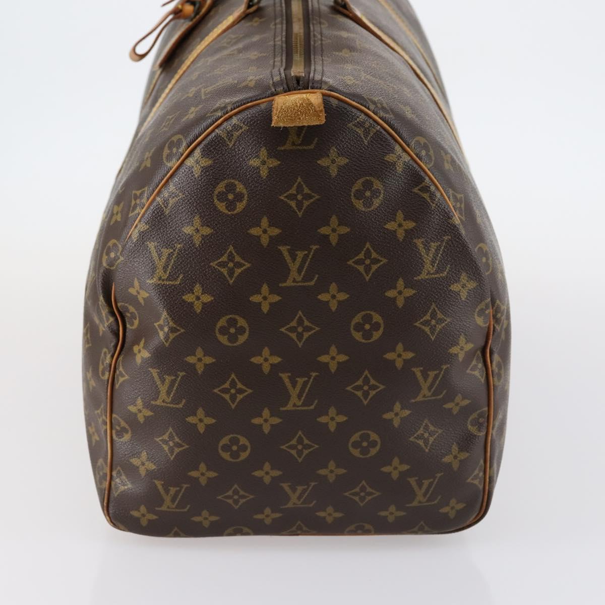 LOUIS VUITTON Monogram Keepall 55 Boston Bag M41424 LV Auth 136358