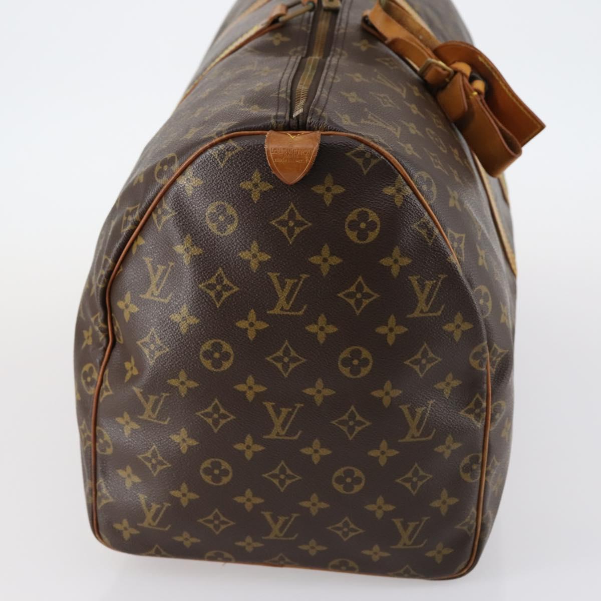 LOUIS VUITTON Monogram Keepall 55 Boston Bag M41424 LV Auth 136358