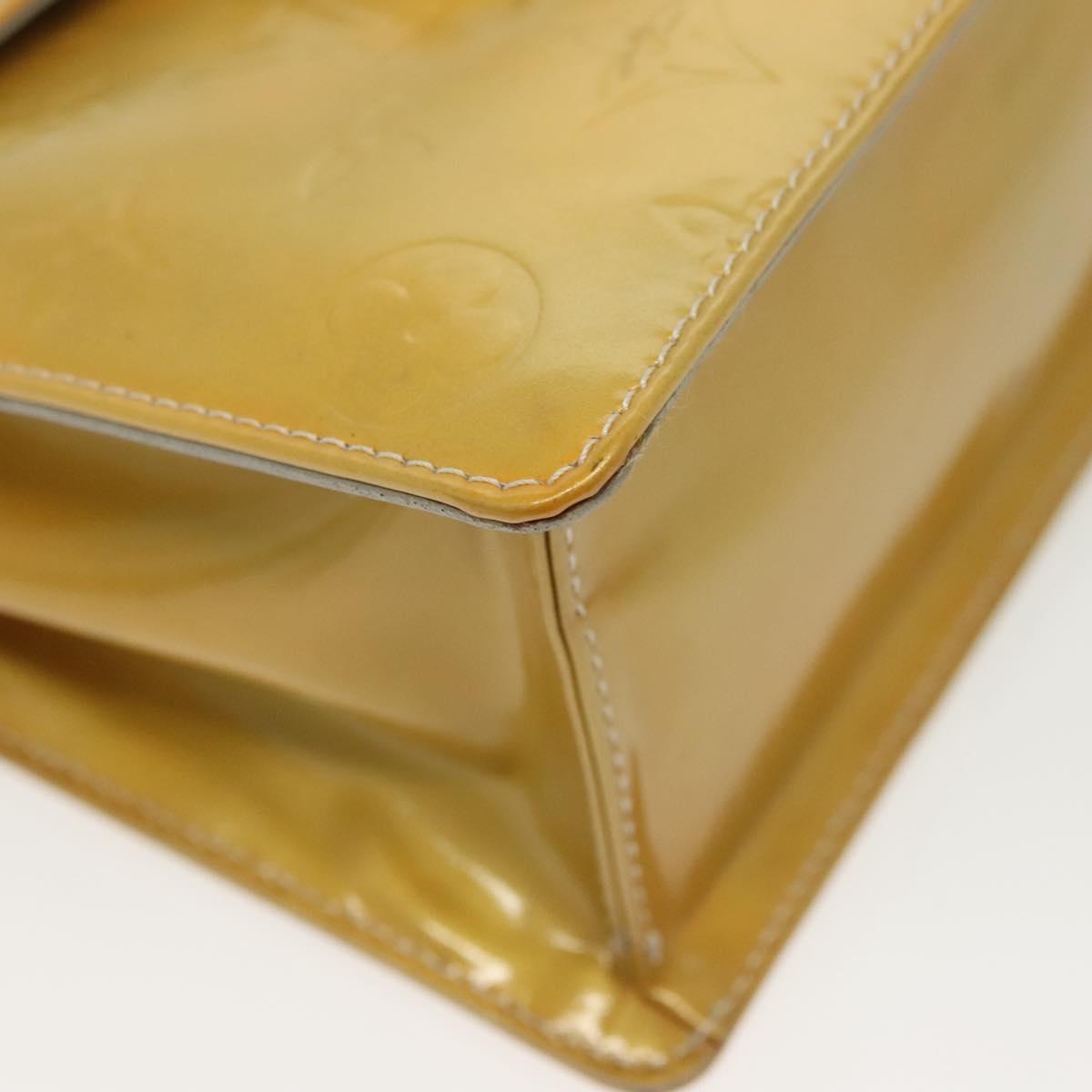 LOUIS VUITTON Monogram Vernis Spring Street Hand Bag Gris M91029 LV Auth 136364