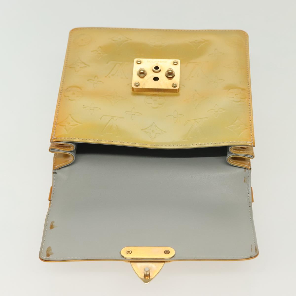 LOUIS VUITTON Monogram Vernis Spring Street Hand Bag Gris M91029 LV Auth 136364