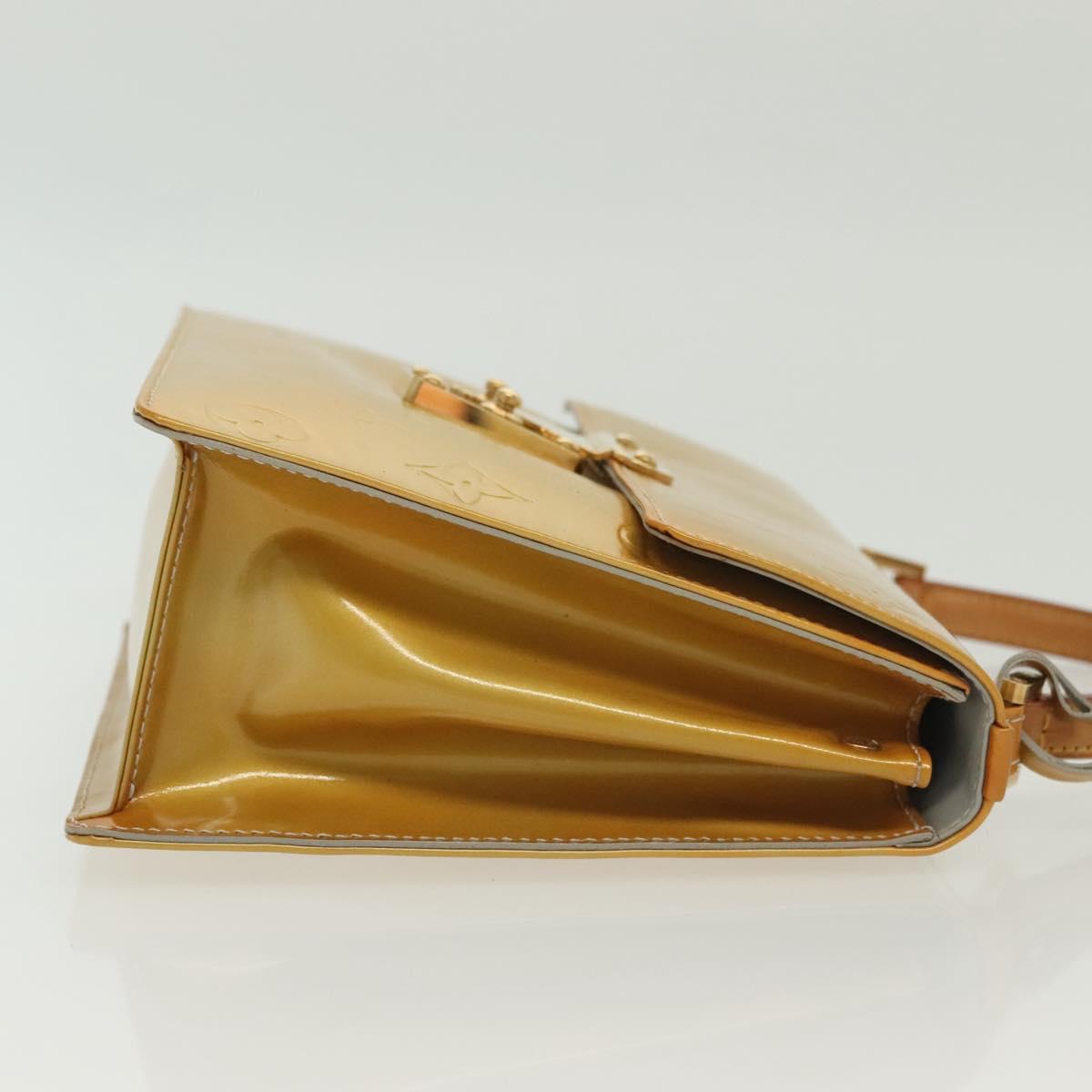 LOUIS VUITTON Monogram Vernis Spring Street Hand Bag Gris M91029 LV Auth 136364