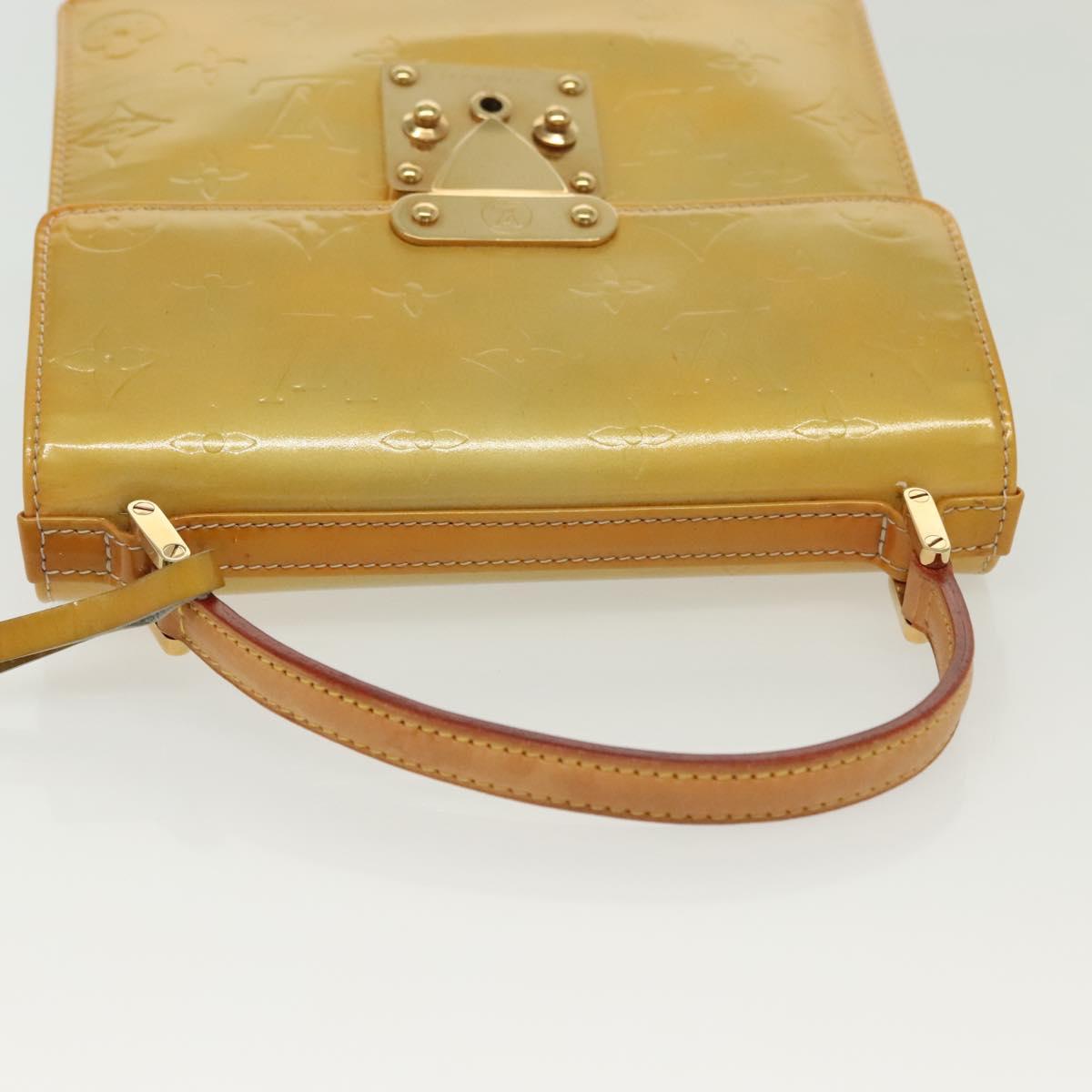 LOUIS VUITTON Monogram Vernis Spring Street Hand Bag Gris M91029 LV Auth 136364