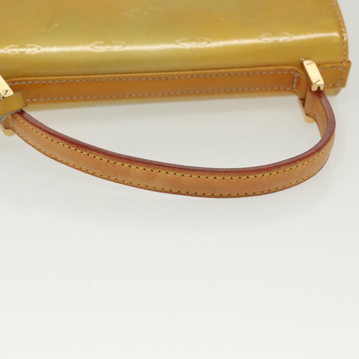 LOUIS VUITTON Monogram Vernis Spring Street Hand Bag Gris M91029 LV Auth 136364