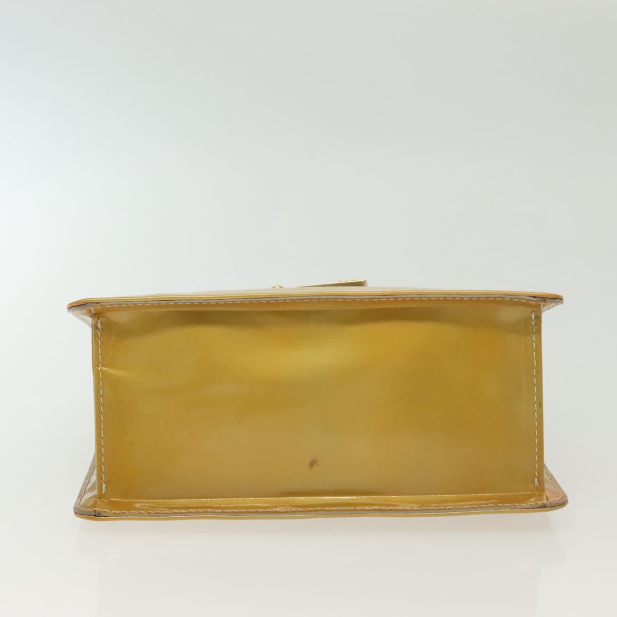 LOUIS VUITTON Monogram Vernis Spring Street Hand Bag Gris M91029 LV Auth 136364