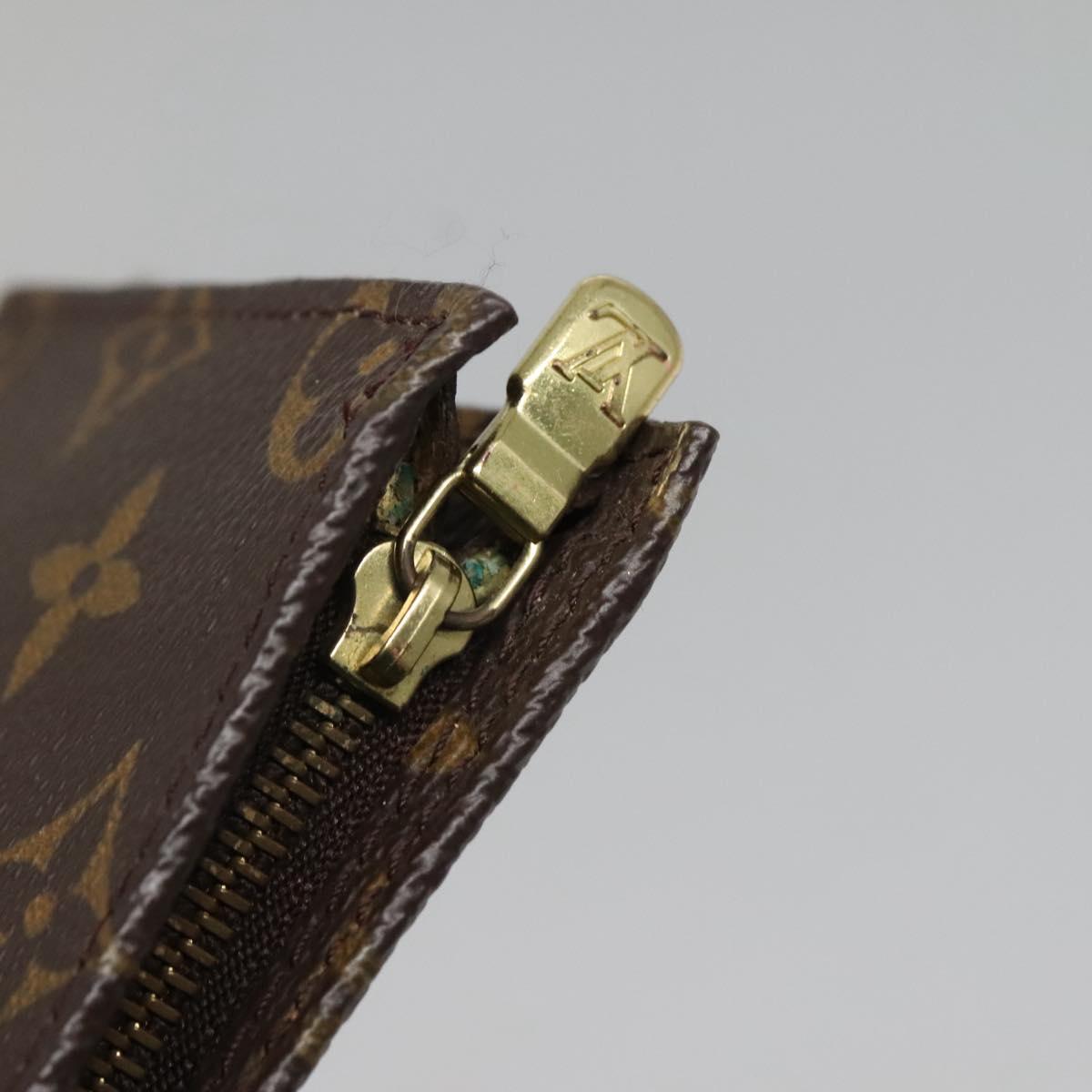 LOUIS VUITTON Monogram Bucket PM Accessory Pouch LV Auth 136374