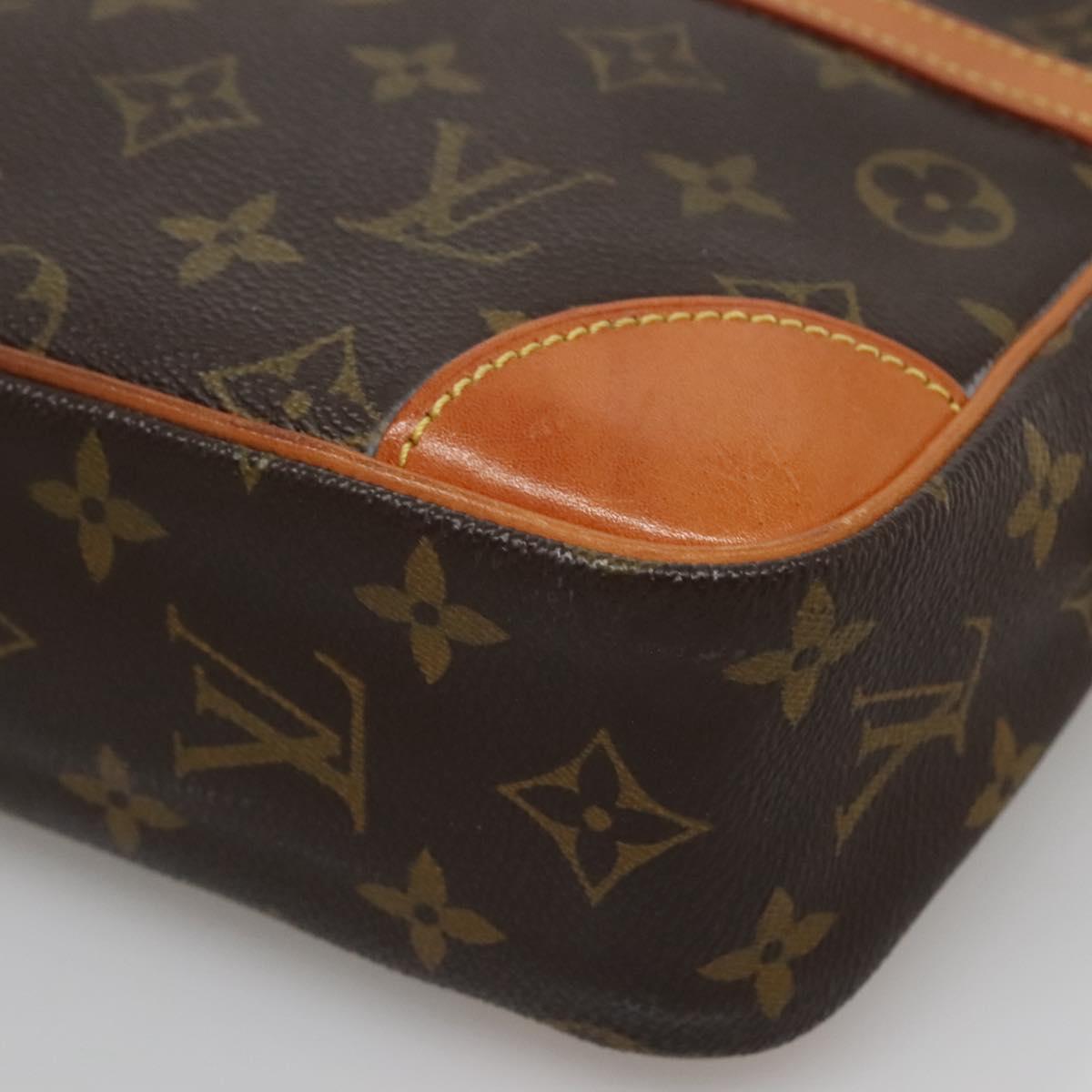 LOUIS VUITTON Monogram Compiegne 28 Clutch Bag M51845 LV Auth 136421