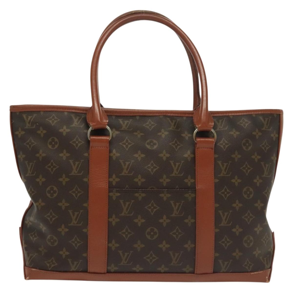 LOUIS VUITTON Monogram Sac Weekend PM Hand Bag M42425 LV Auth 136423