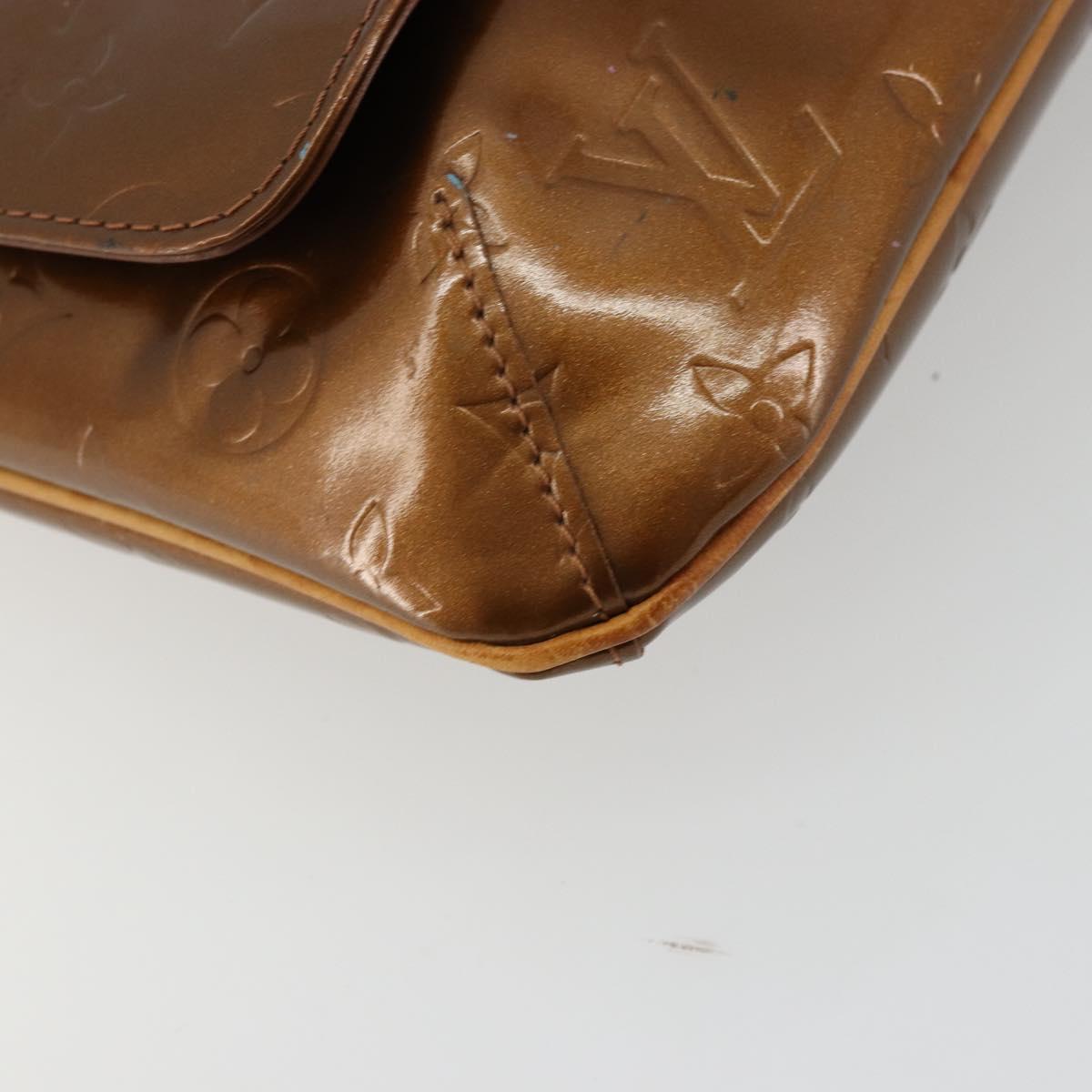 LOUIS VUITTON Monogram Vernis Thompson Street Bag Bronze M91124 LV Auth 136433
