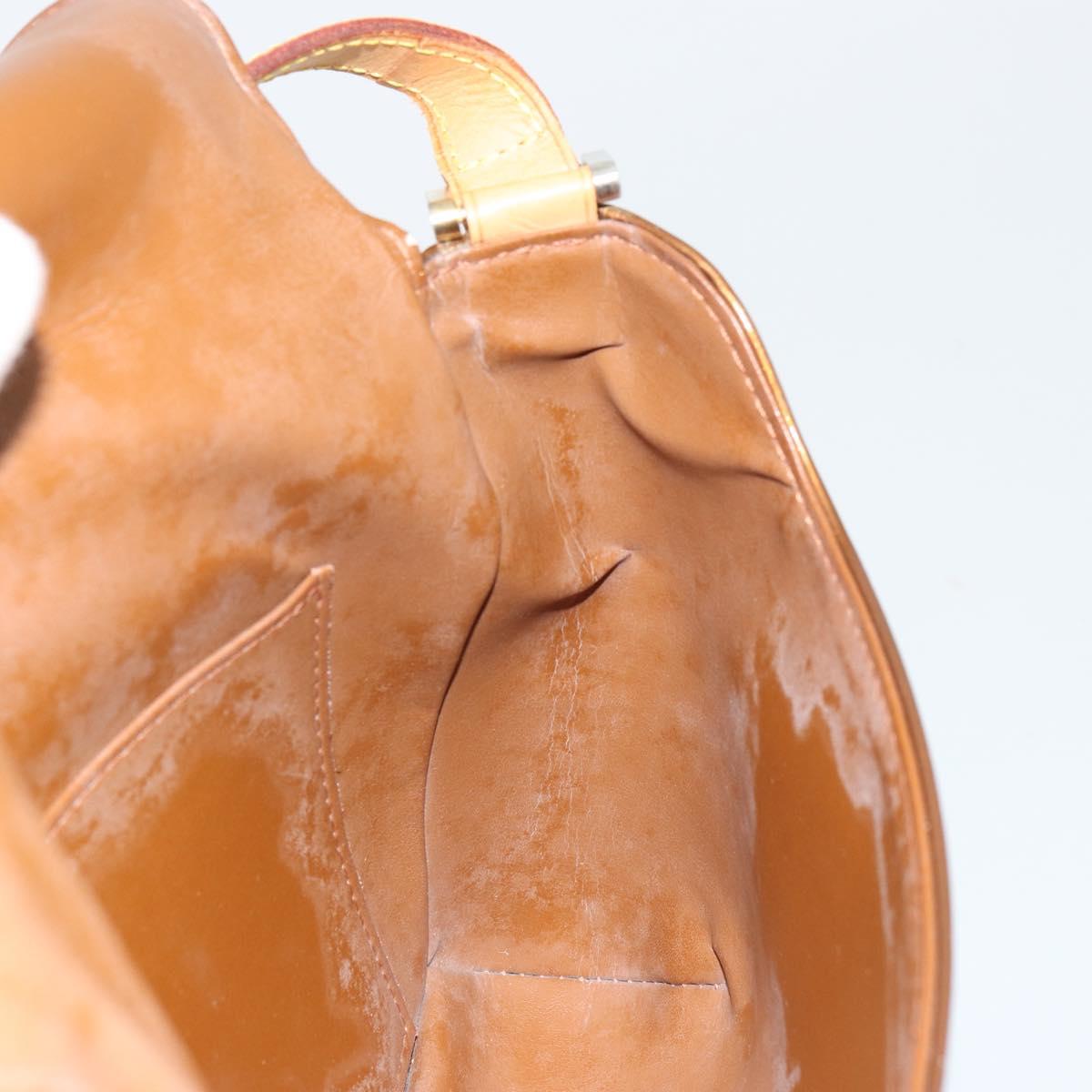 LOUIS VUITTON Monogram Vernis Thompson Street Bag Bronze M91124 LV Auth 136433