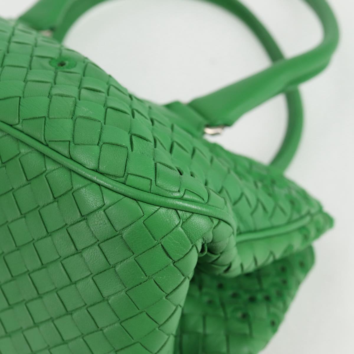 BOTTEGA VENETA INTRECCIATO Hand Bag Leather Green 156586 Auth 136456V