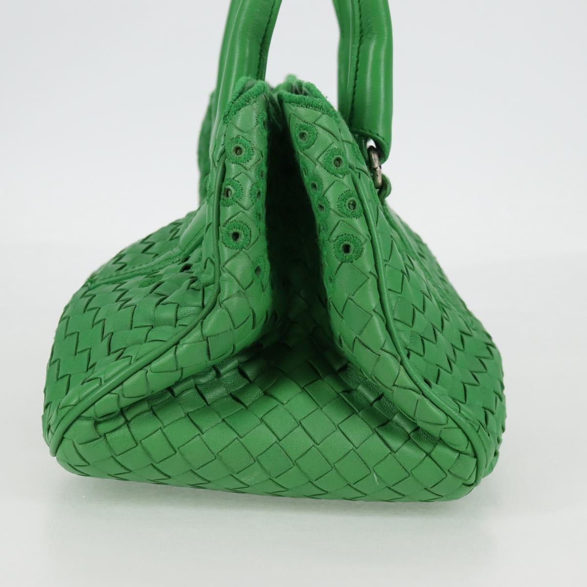 BOTTEGA VENETA INTRECCIATO Hand Bag Leather Green 156586 Auth 136456V