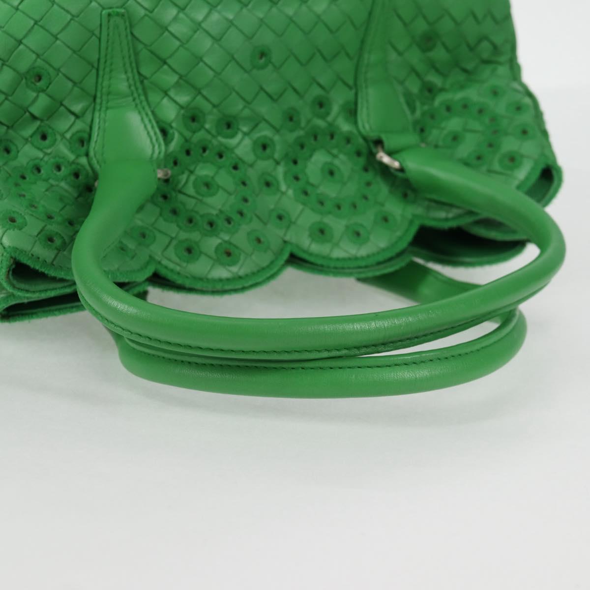 BOTTEGA VENETA INTRECCIATO Hand Bag Leather Green 156586 Auth 136456V